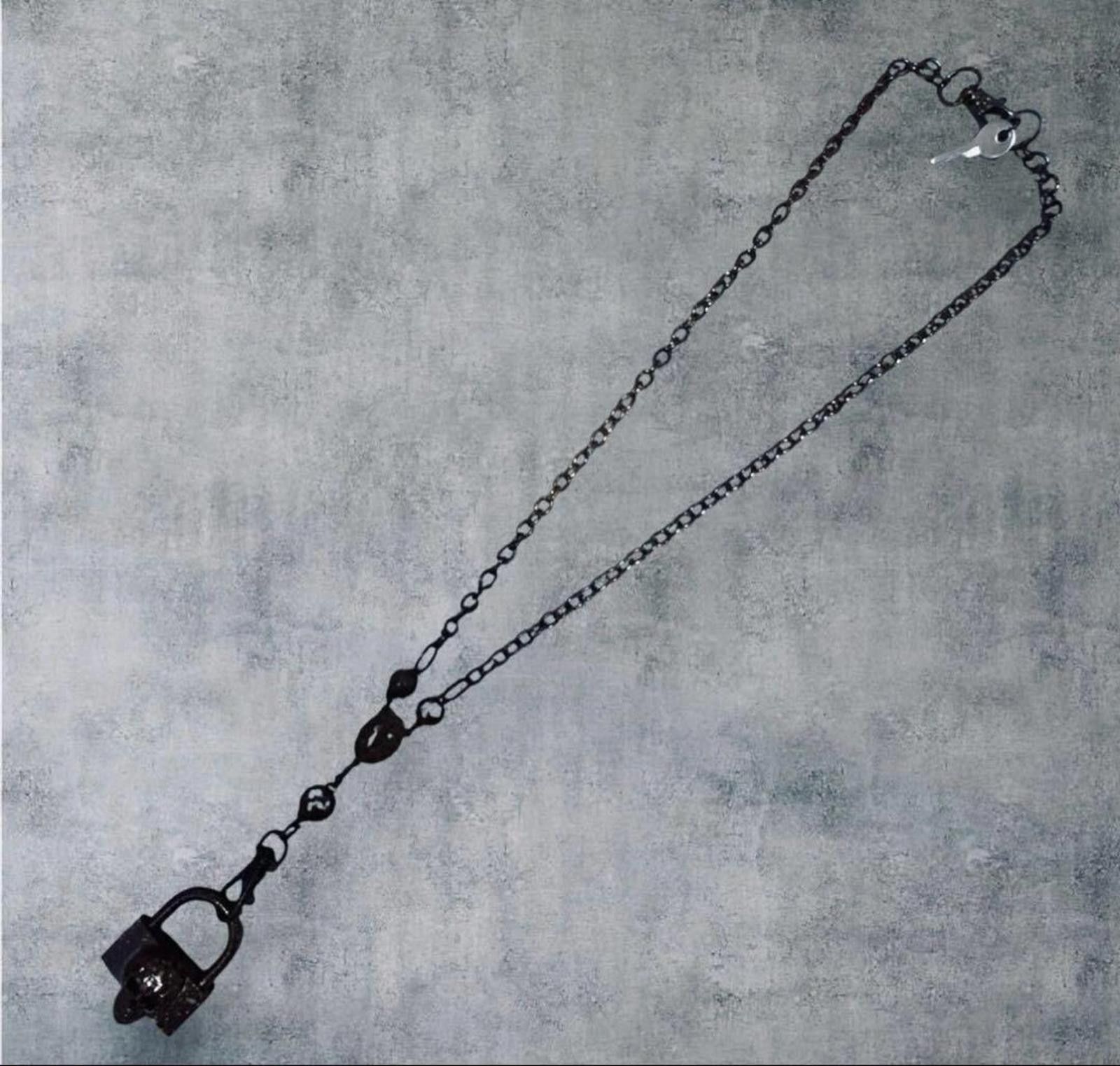 Jean Paul Gaultier Jean Paul Gaultier - Skull Lock Necklace Size ONE SIZE - 7 Thumbnail