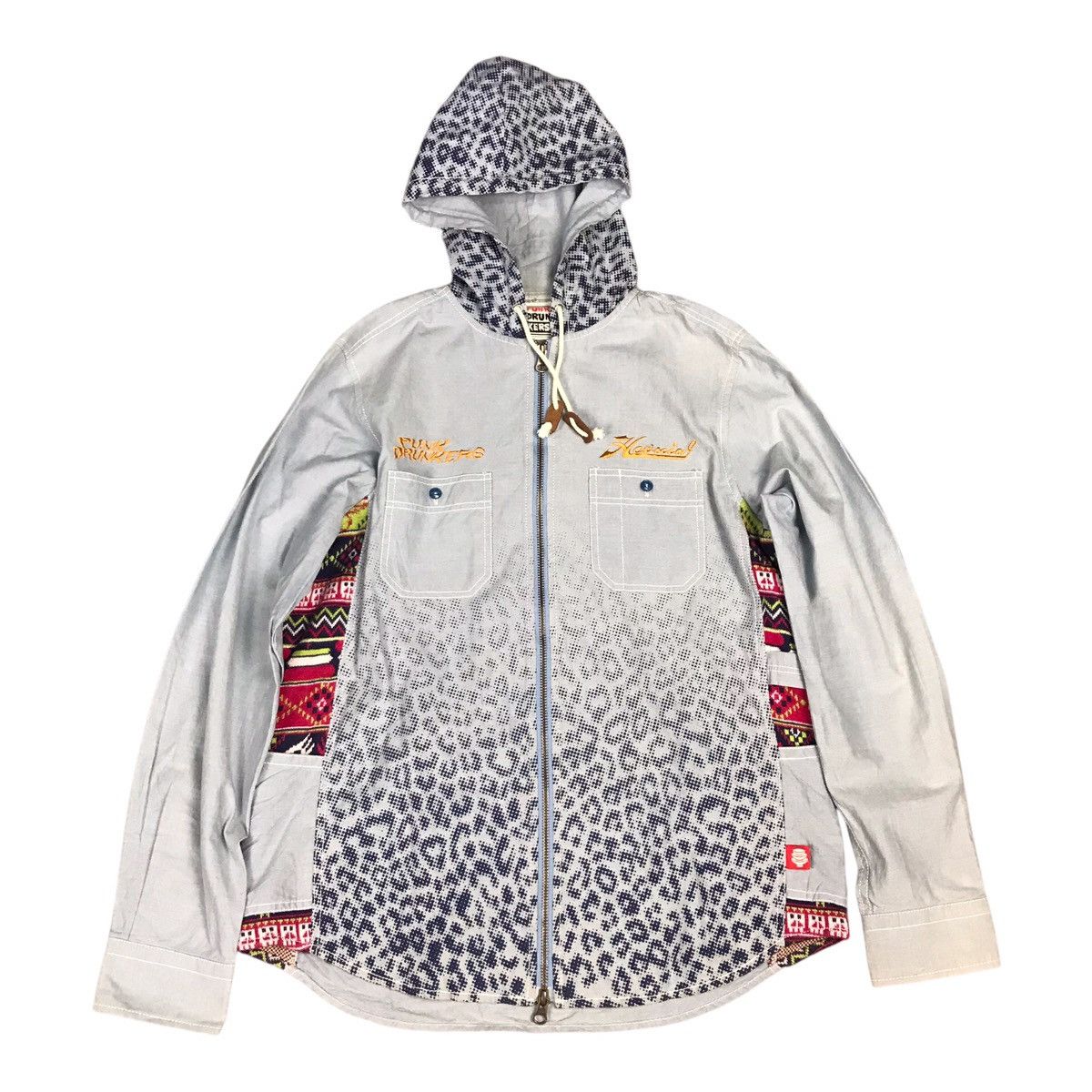 Japanese Brand PUNK DRUN KERS ZIPPER HOODIES JACKET Size US M / EU 48-50 / 2 - 1 Thumbnail
