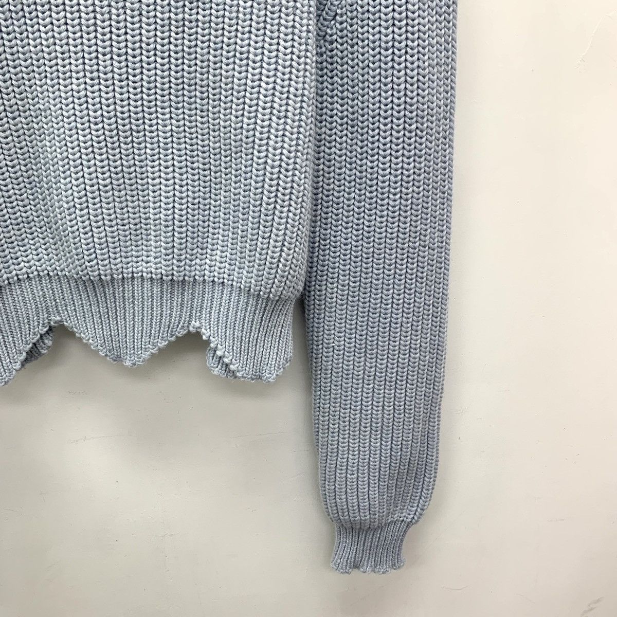 Dior Dior Irregular Lace Trim Wool Long Sleeve Knit Sweater K26WX Size XS / US 0-2 / IT 36-38 - 4 Thumbnail