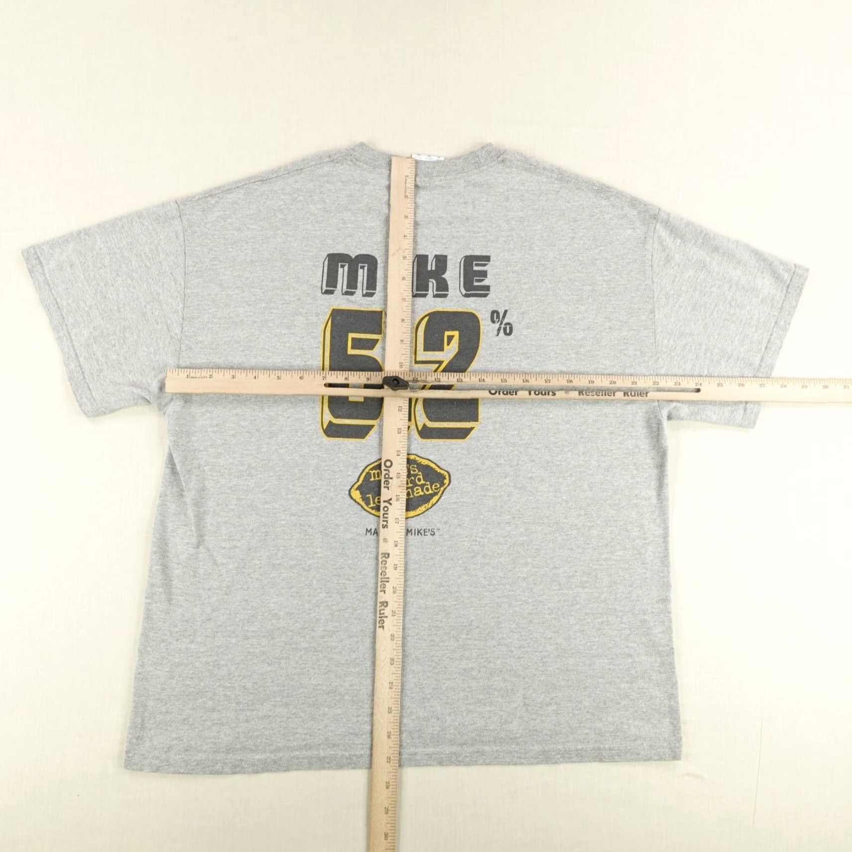 Vintage VINTAGE Mikes Hard Lemonade Shirt Mens XL Gray Basketball Made In USA 90s Y2K Size US XL / EU 56 / 4 - 7 Thumbnail