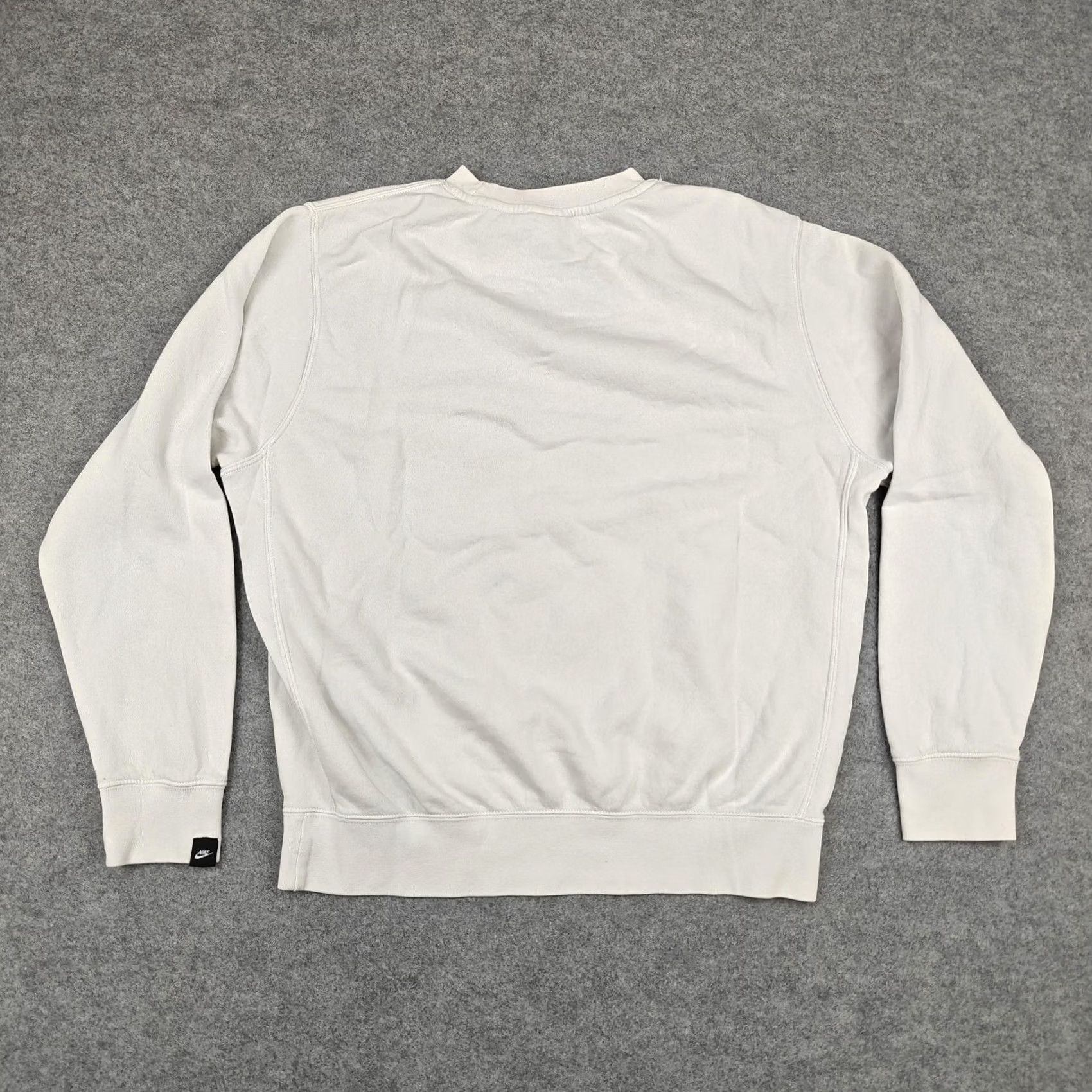 Nike Nike Sweatshirt Womens M White Crewneck Just Do It Graphic Fleece Pullover Size M / US 6-8 / IT 42-44 - 6 Thumbnail