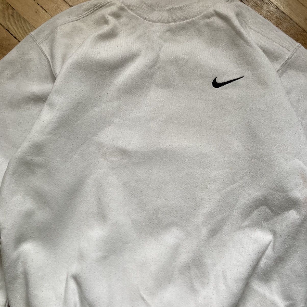 Nike × Vintage Vintage 90’s Nike Sweatshirt white Size US S / EU 44-46 / 1 - 3 Thumbnail