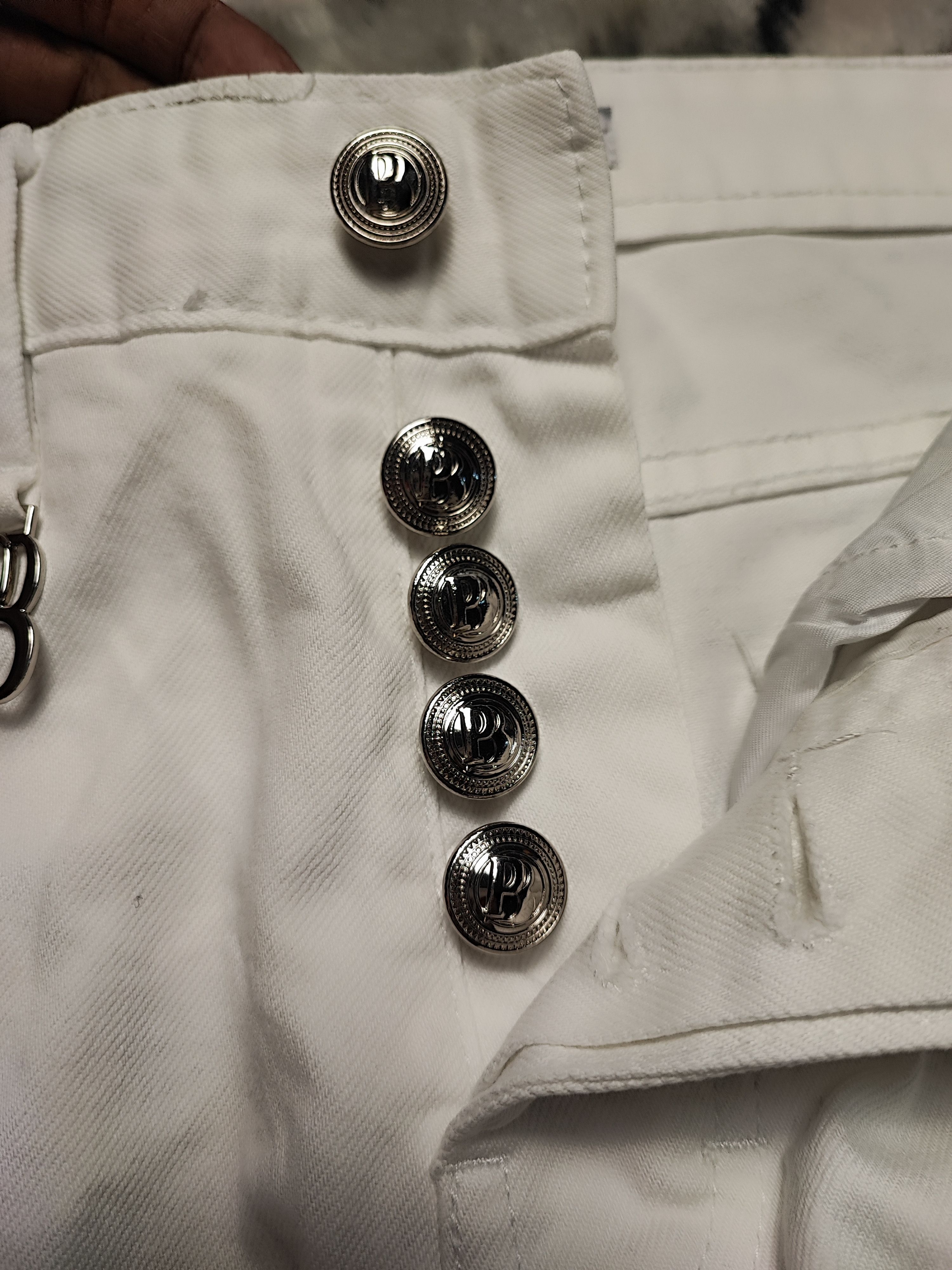 Balmain Balmain White Denim Jeans Thrashed Distressed ERD Grunge Size US 30 / EU 46 - 7 Thumbnail