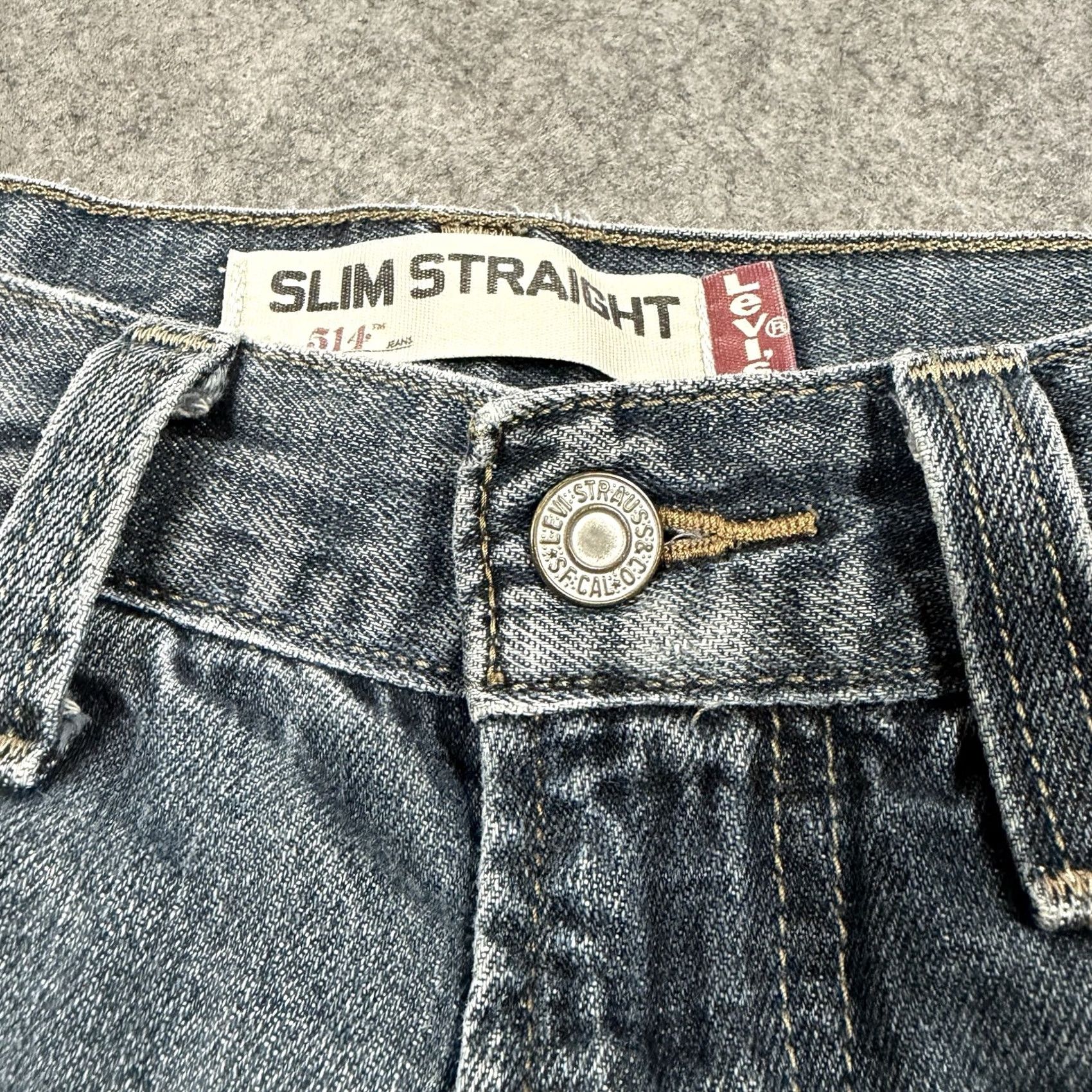 Levi's Levi's 514 Slim Straight Jeans Men's Blue Denim Size 32x33 Size US 32 / EU 48 - 4 Thumbnail