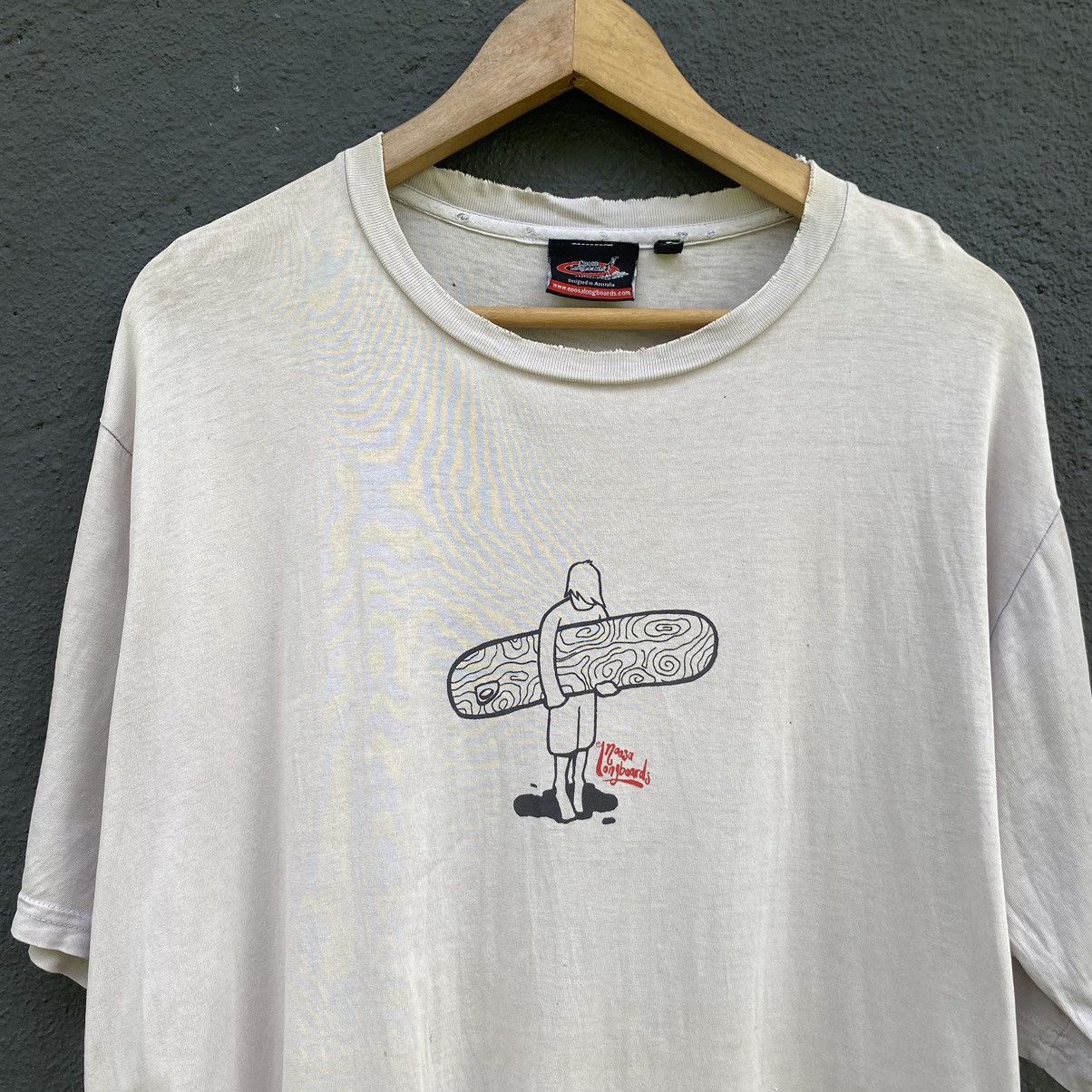 Vintage 💥SICK💥Thrashed Vintage Y2K Noosa Longboards Surf Tee Size US L / EU 52-54 / 3 - 7 Thumbnail