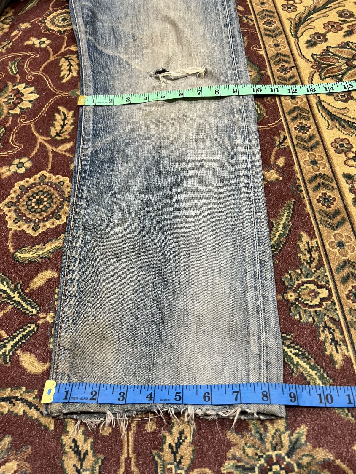 Edwin Vintage Edwin 503 Mud Wash Distress Jean Size US 37 - 5 Thumbnail
