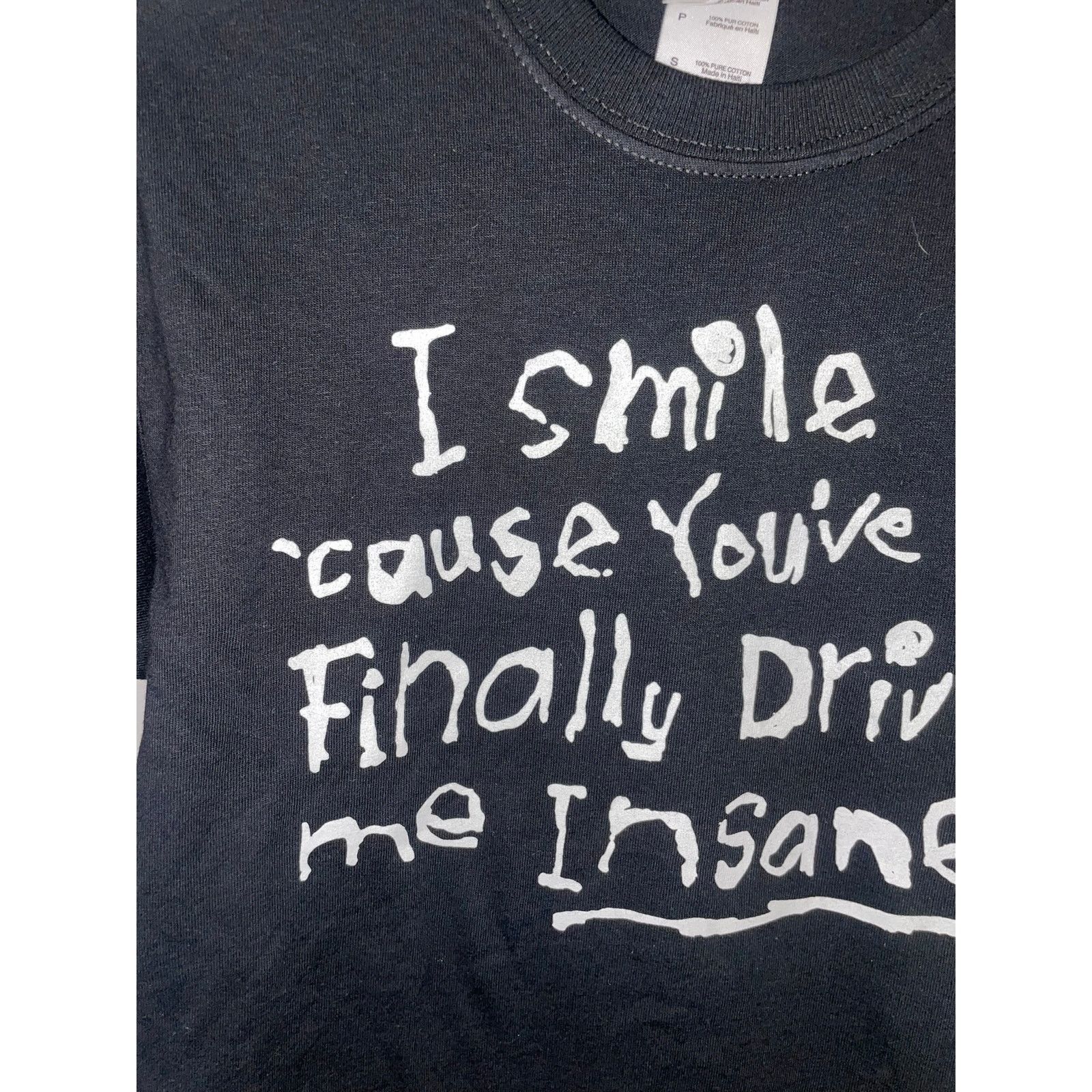 Gildan Y2K I Smile Cause You've All Driven Me Insane Shirt 2000s S Size US S / EU 44-46 / 1 - 2 Thumbnail