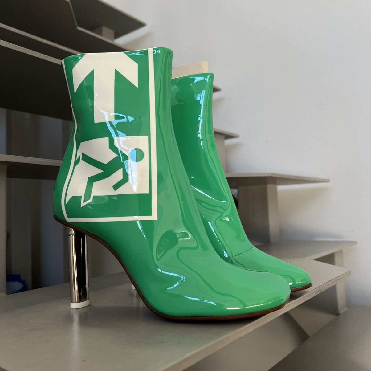 Vetements Vetements Green EXIT Boots Size US 10 / IT 40 - 2 Thumbnail