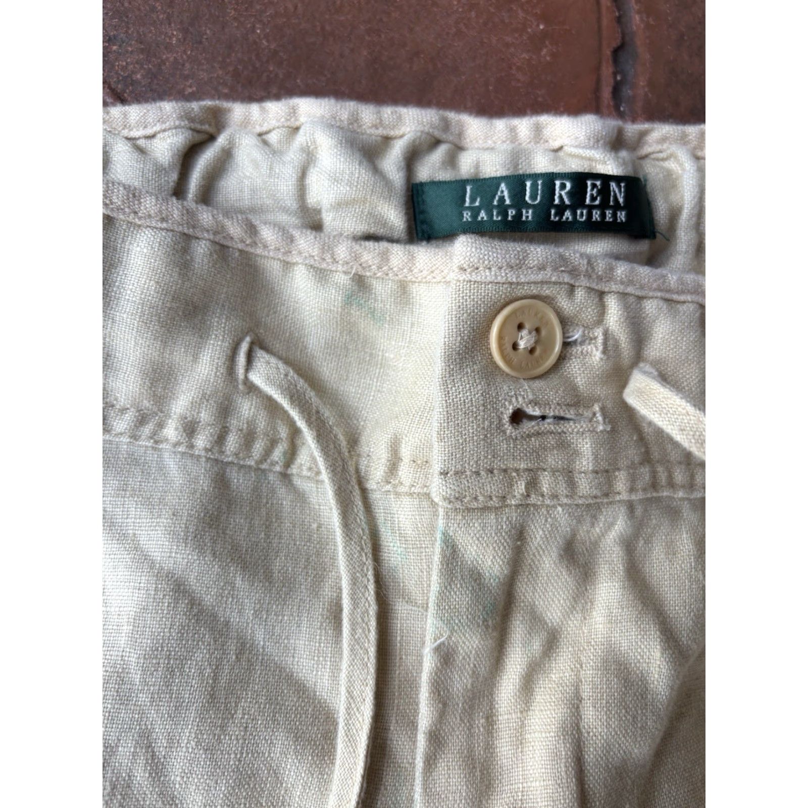 Ralph Lauren Lauren Ralph Lauren 100% Pure Linen Wide Leg Pants Women’s 18W Size 40" / US 18 - 4 Thumbnail