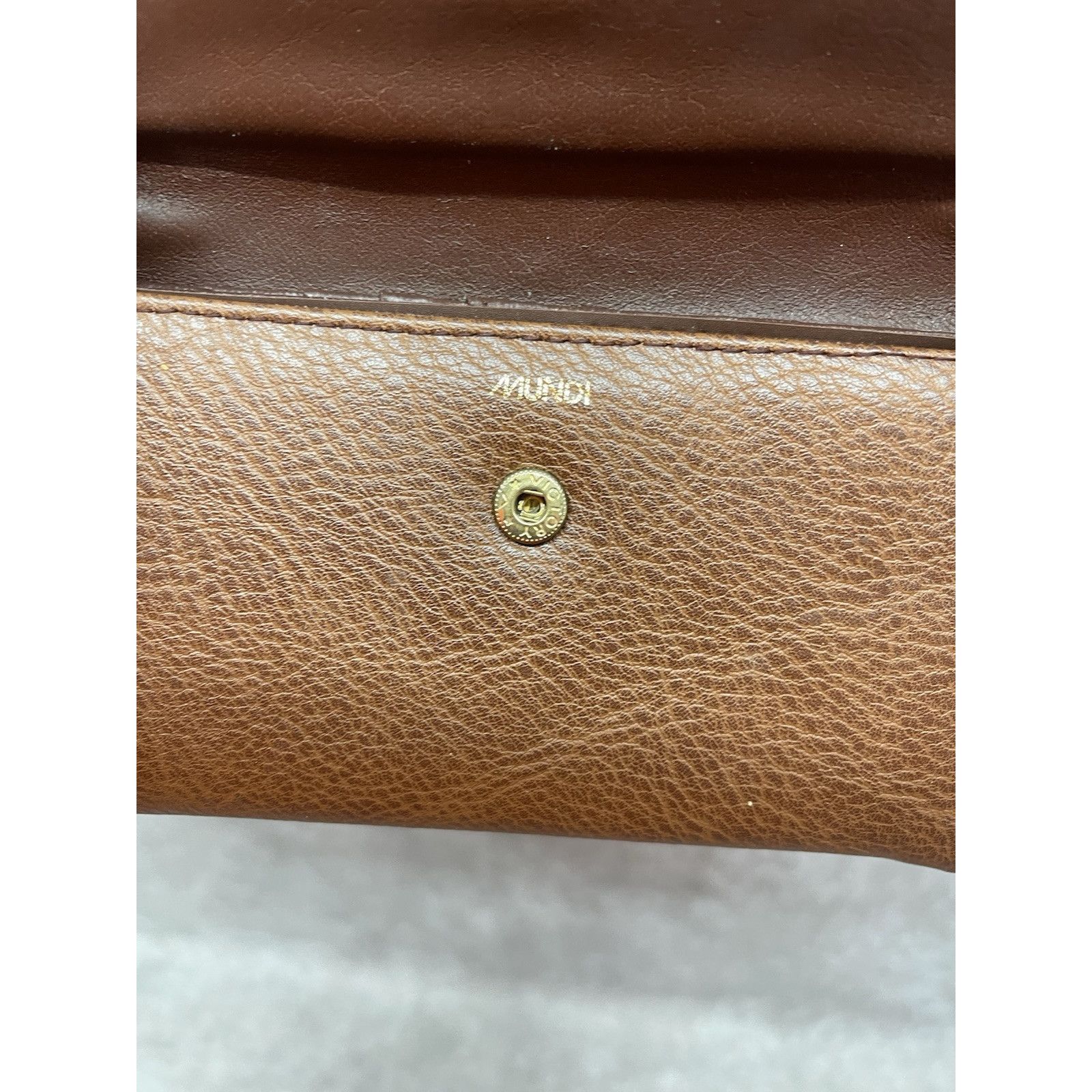 Other Mundi My Big Fat Womens Organizer Checkbook & Key Brown Leat Size ONE SIZE - 3 Thumbnail