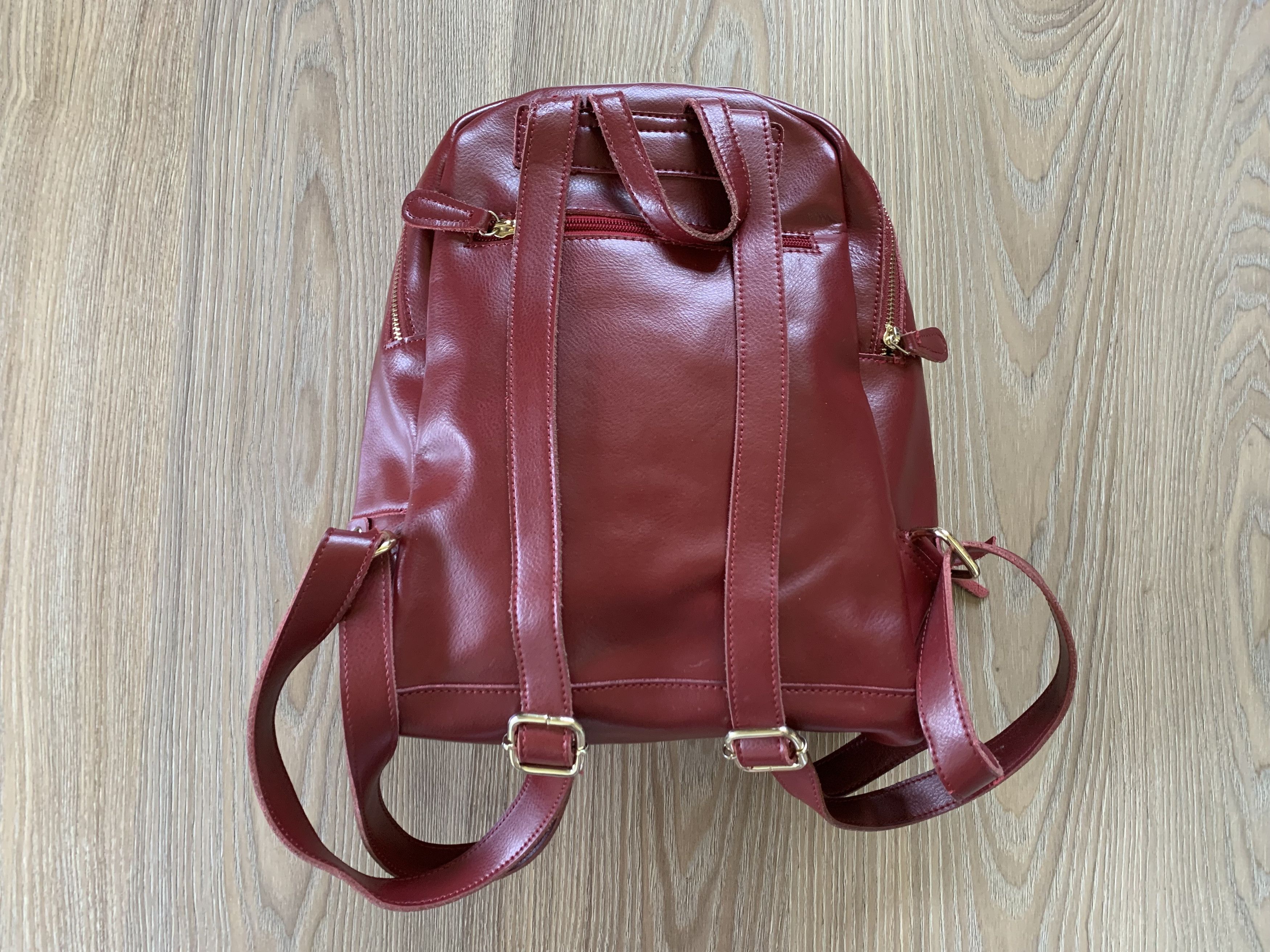Michael Kors Micheal Kors Red Leather Backpack Bag Size ONE SIZE - 3 Thumbnail