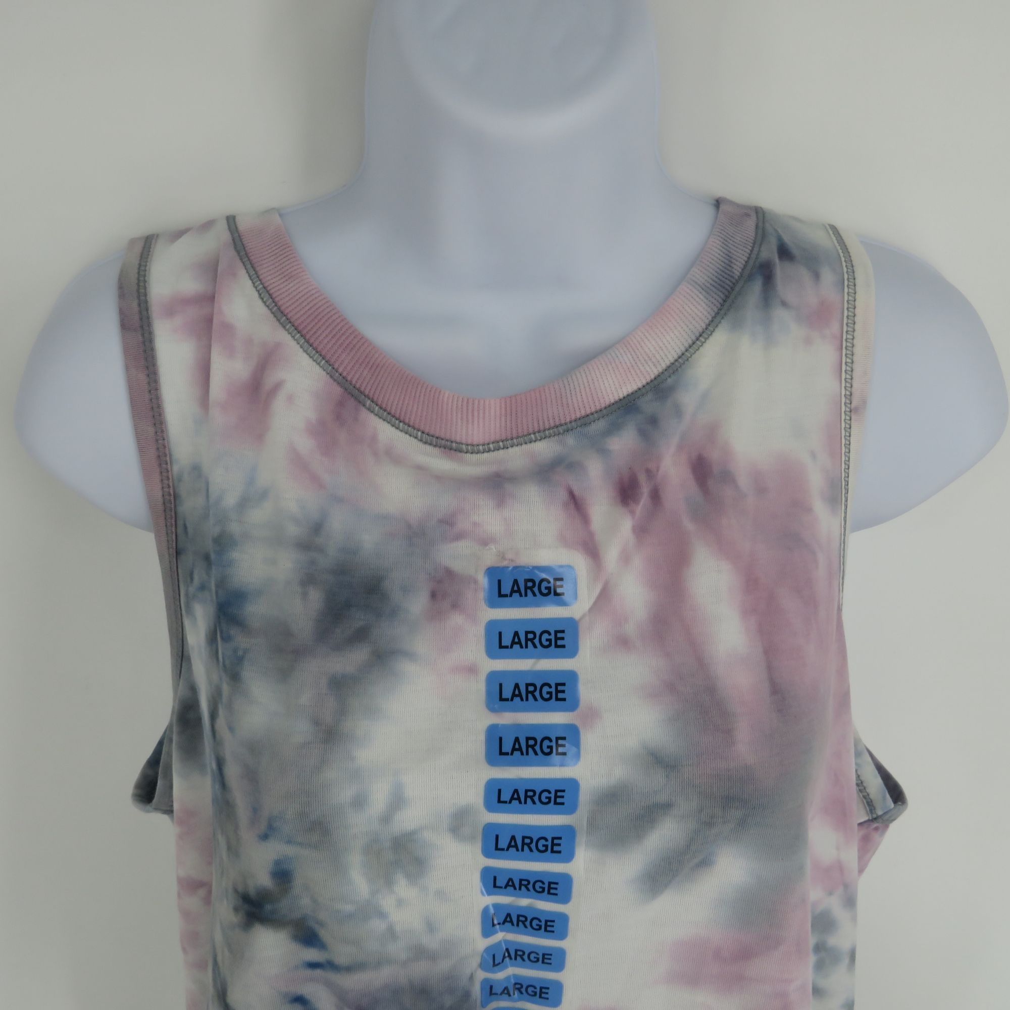 Other 90 Degree By Reflex Womens Large Tie-Dye Tank Top Grey/Purpl Size L / US 10 / IT 46 - 3 Thumbnail