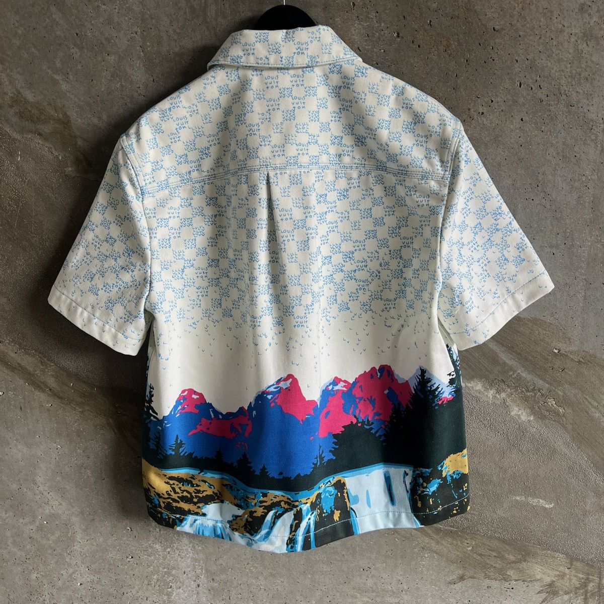 Louis Vuitton × Virgil Abloh 22AW Louis Vuitton Short Sleeve Denim Jacket Size US L / EU 52-54 / 3 - 14 Thumbnail