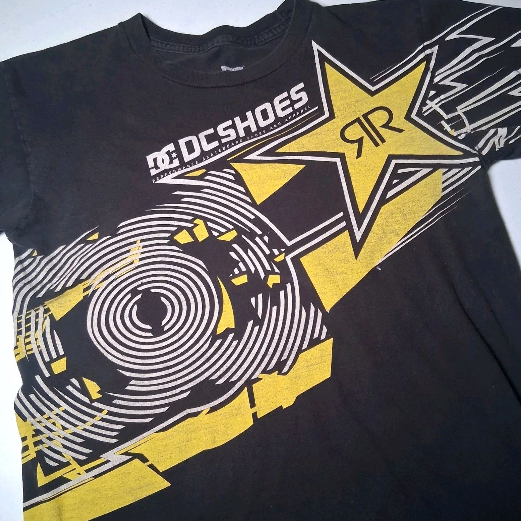 Vintage VINTAGE DC Shoes x Rockstar Energy Drink Shirt Small Black Graphic Distressed Skate Shirt Men S Black Graphic Distressed Skate Size US S / EU 44-46 / 1 - 2 Thumbnail