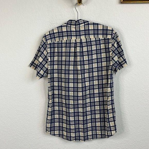 Jack Spade Jack Spade Trextured Plaid Gridded Short Sleeve Button Down Size US S / EU 44-46 / 1 - 4 Thumbnail