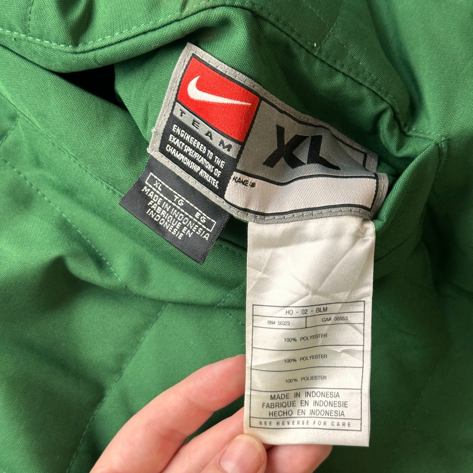 Nike VTG Nike Team Michigan State Reversible Quilted Jacket XL Size US XL / EU 56 / 4 - 3 Thumbnail