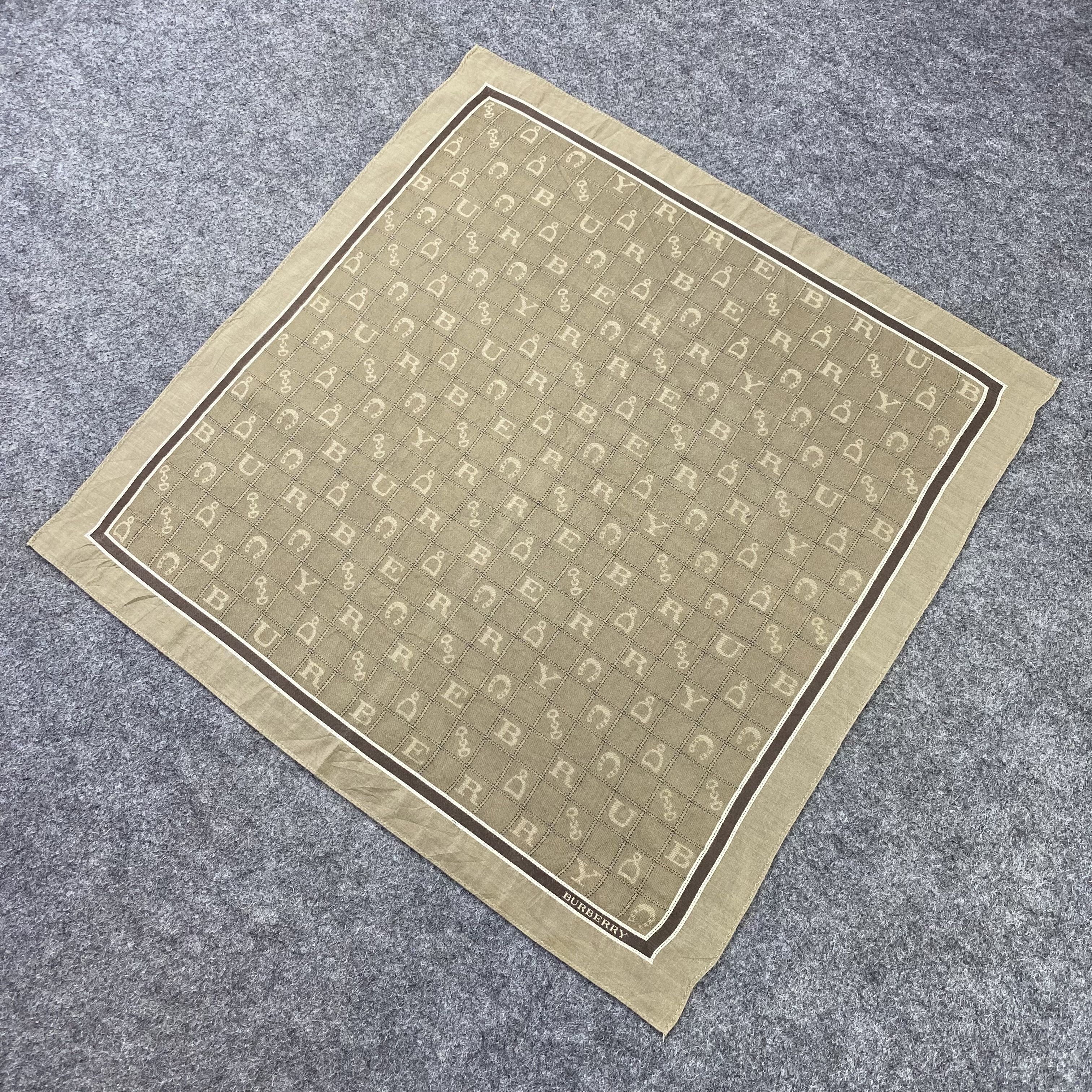 Burberry × Vintage Burberry Handkerchief / Bandana / Neckerchief-B1188 Size ONE SIZE - 4 Thumbnail