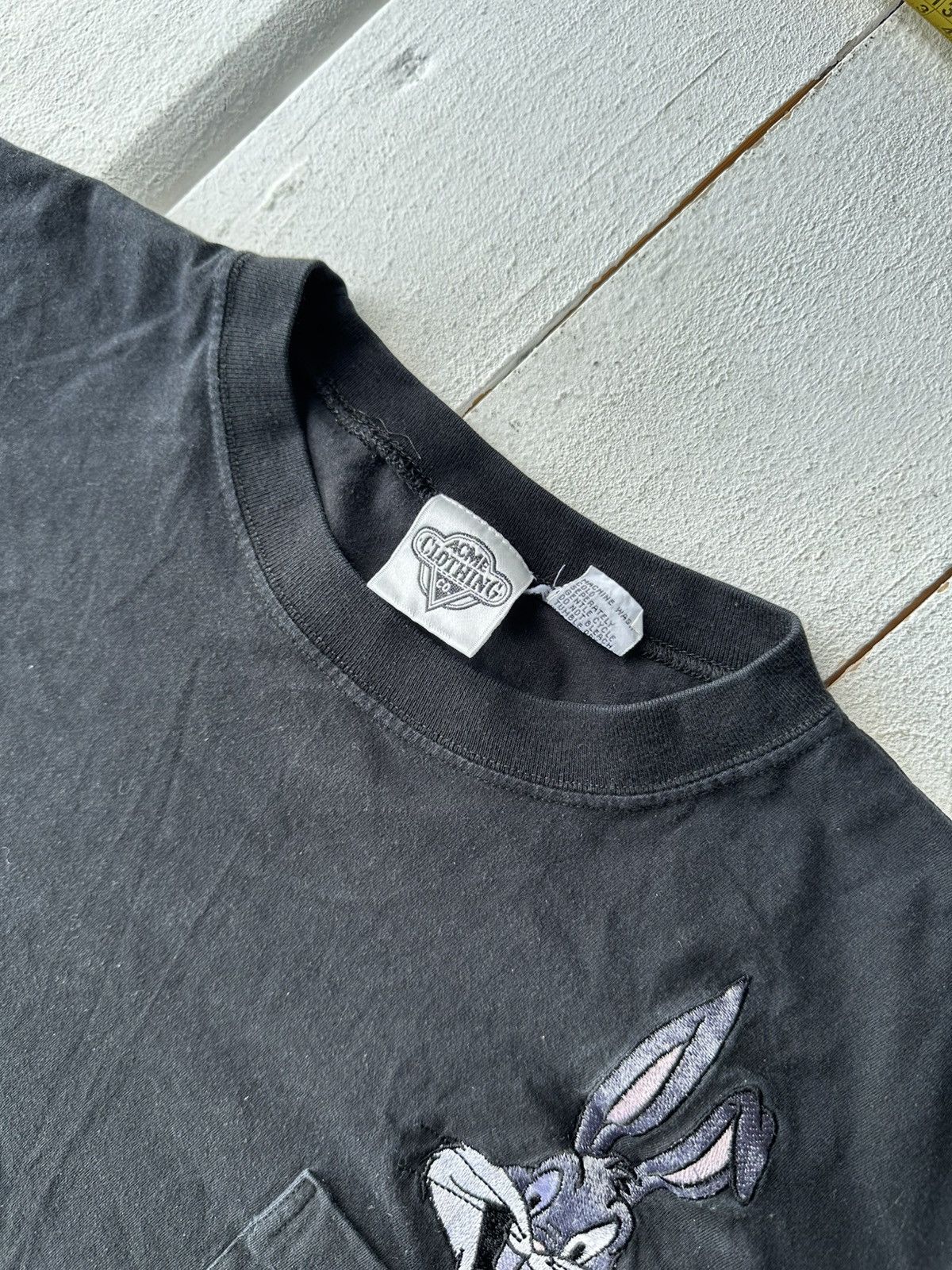 Warner Bros 1991 🚨 BUGS BUNNY LOONEY TUNES WARNER BROS. BIG LOGO BLACK Size US L / EU 52-54 / 3 - 3 Thumbnail
