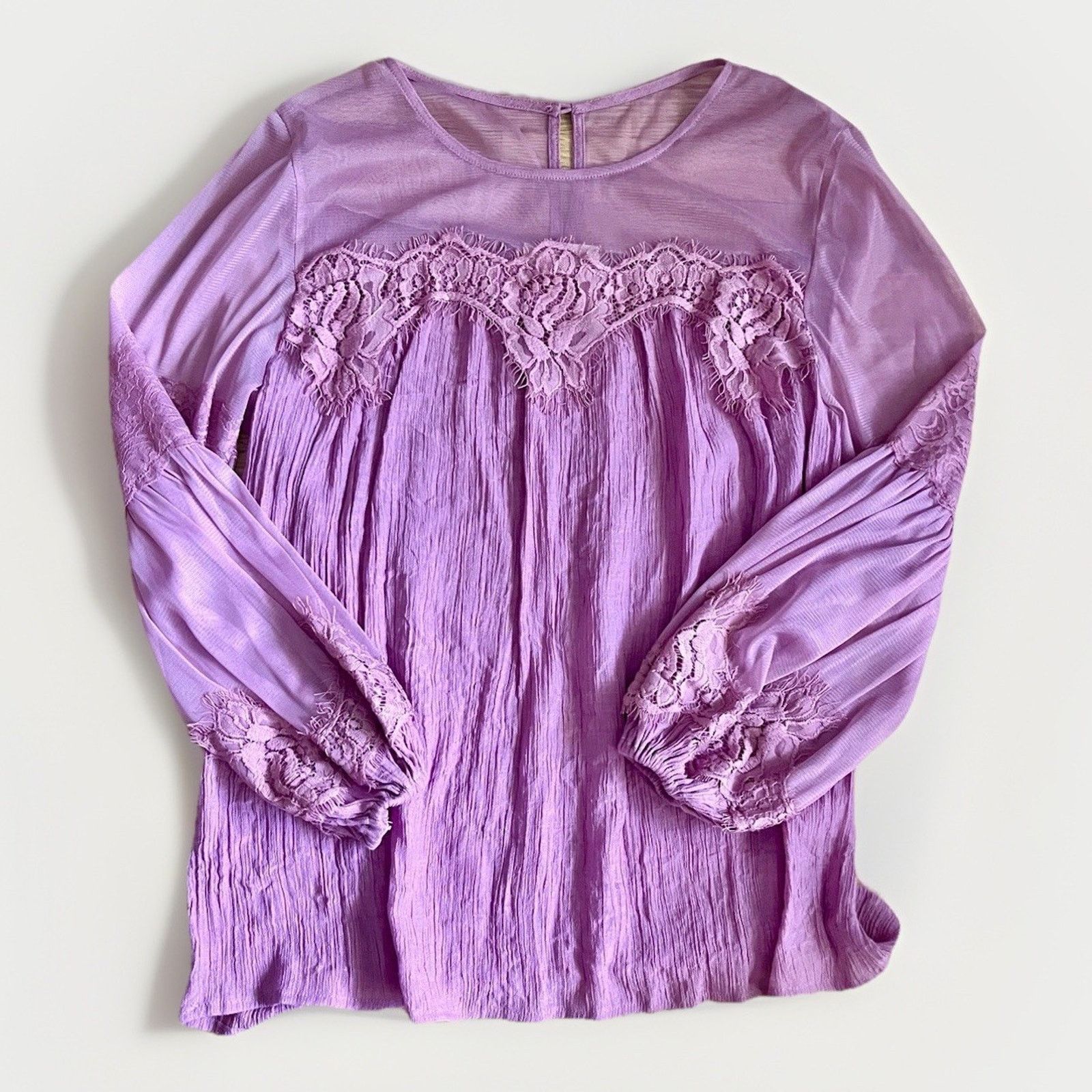 The Unbranded Brand Entro Women's Blouse Size S Mauve Long Sleeve Top Size S / US 4 / IT 40 - 1 Thumbnail