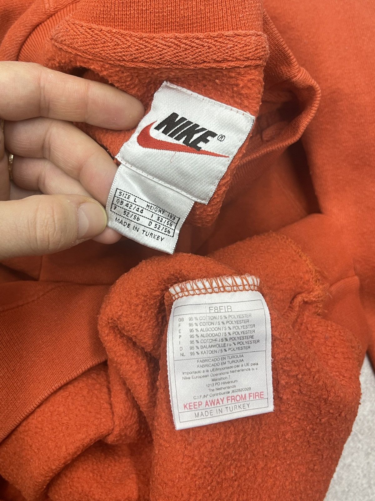 Nike Rare Vintage Nike Sweatshirt Orange Drill Y2K ACG TECH Size US L / EU 52-54 / 3 - 7 Thumbnail