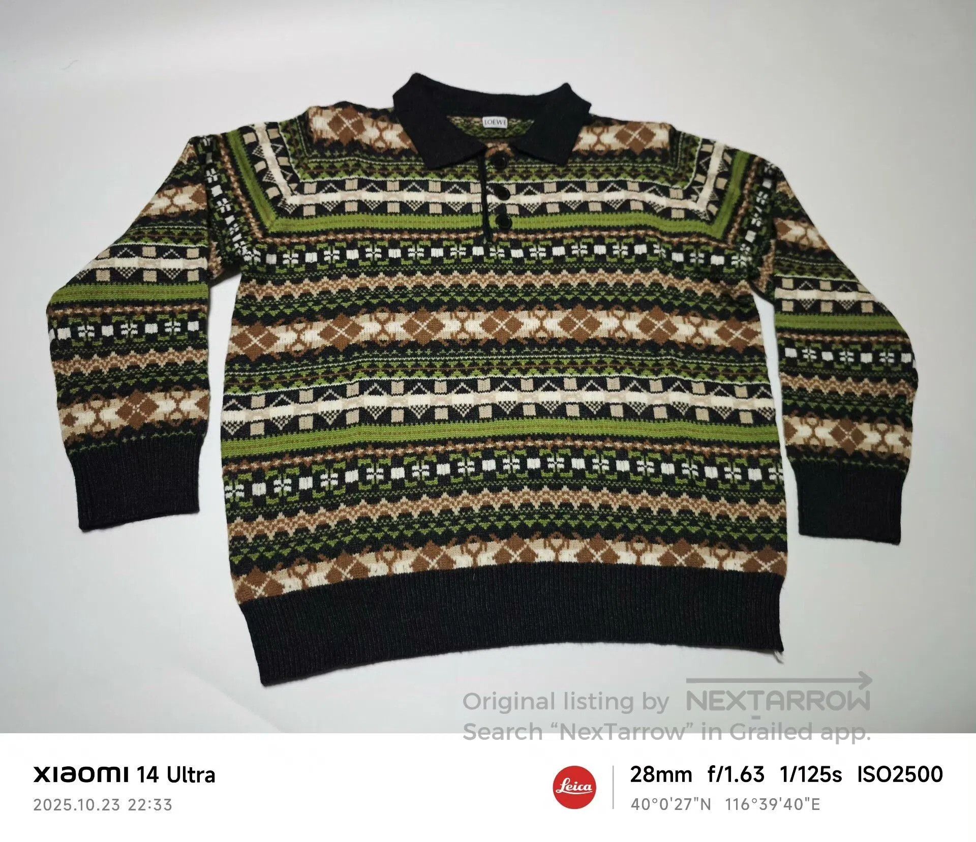 Loewe LOEWE Collared Knit Sweater. Size US L / EU 52-54 / 3 - 2 Thumbnail