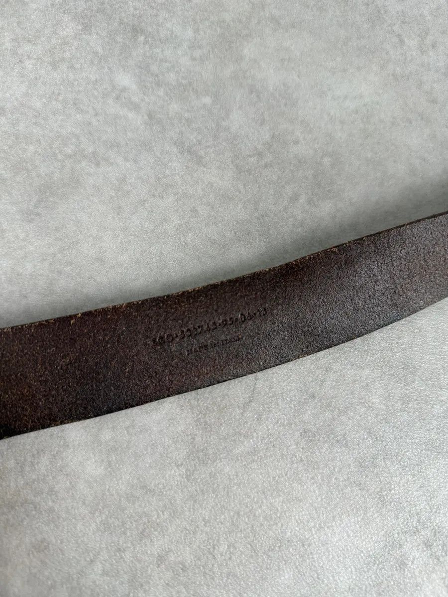 Yves Saint Laurent Yves Saint Laurent Brown Signature Leather Buckle Belt Size ONE SIZE - 4 Thumbnail