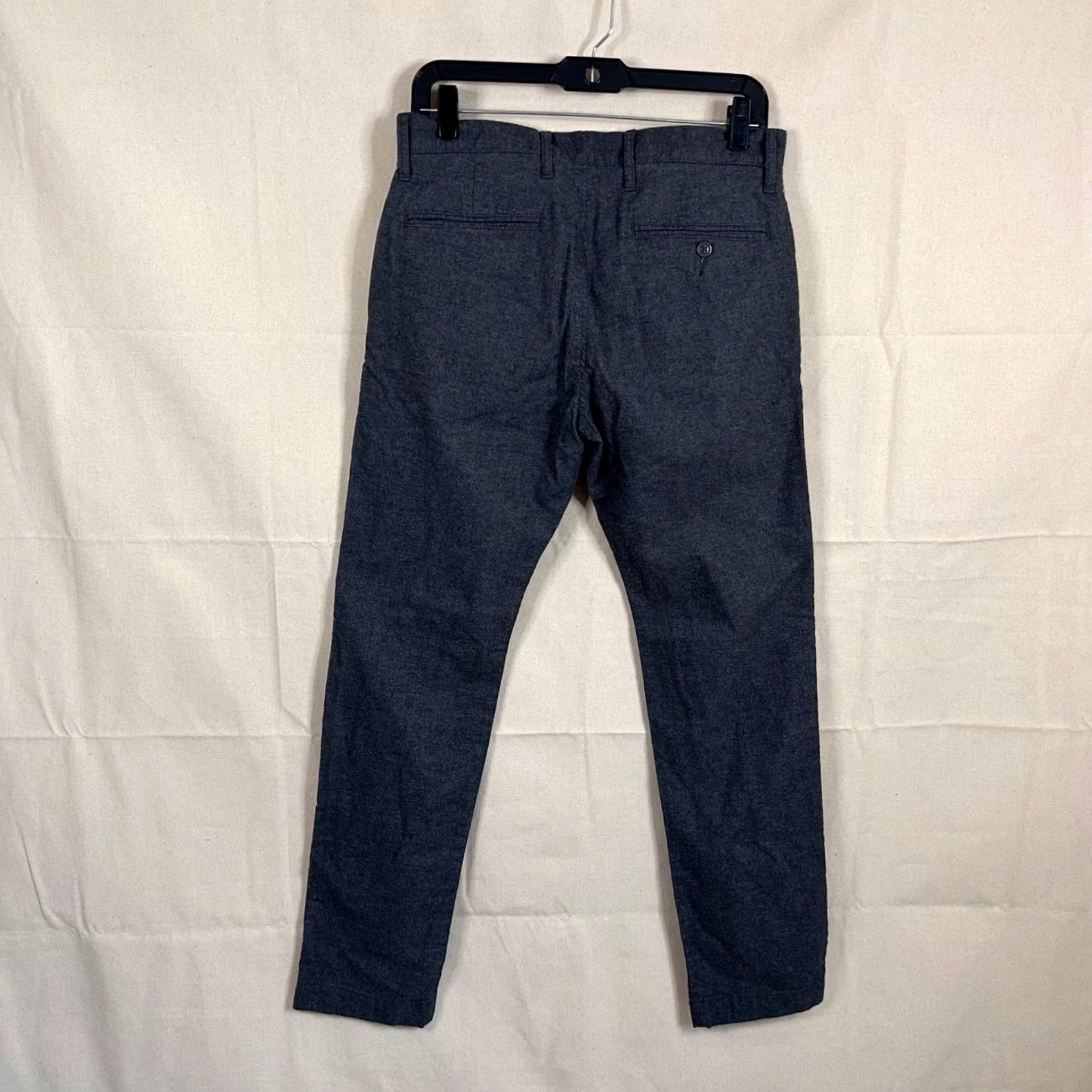 J.Crew J.Crew Chino Pants Slim Stretch Cotton Charcoal Gray 29x30 Solid Mens Size US 29 - 7 Thumbnail