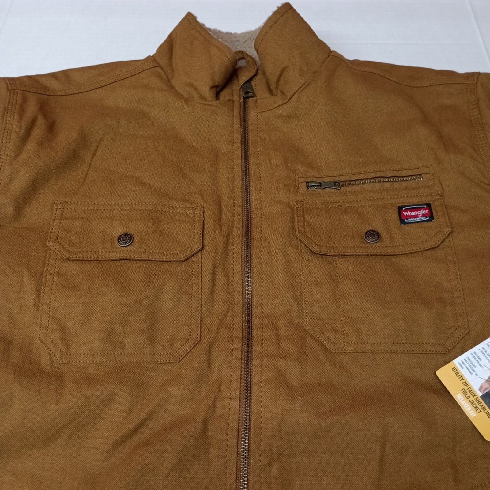 Wrangler Wrangler Sherpa Field Jacket Men's L (42-44) Brown Canvas Size US L / EU 52-54 / 3 - 4 Thumbnail