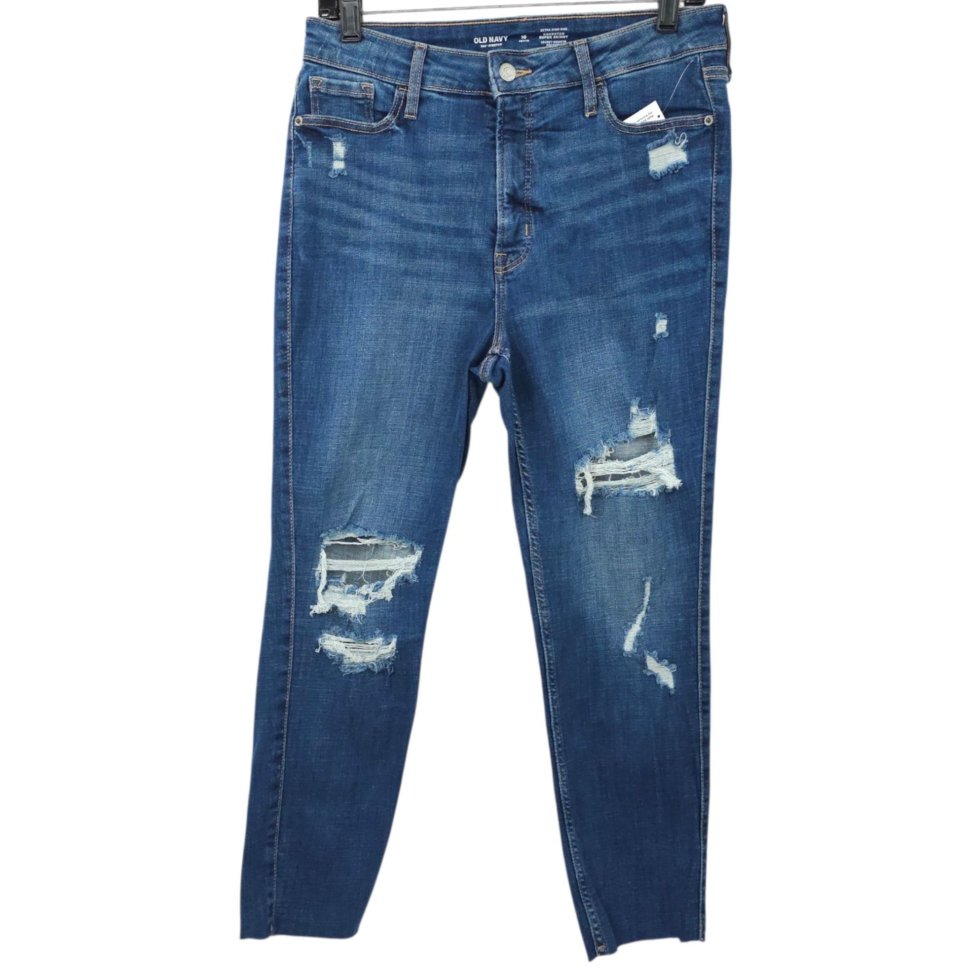 Old Navy Old Navy Extra HIgh Rise Rockstar Super Skinny Crop Jean 10P Size 29" - 1 Thumbnail