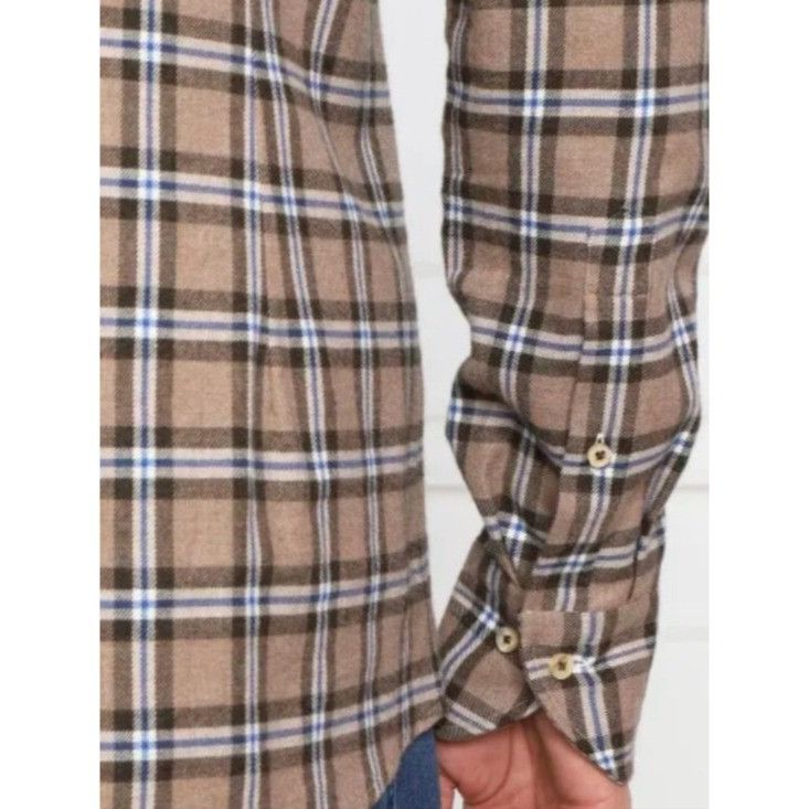 Strenstroms Stenstroms Brushed Cotton Button Down Flannel Plaid Shirt - Size US XL / EU 56 / 4 - 6 Thumbnail