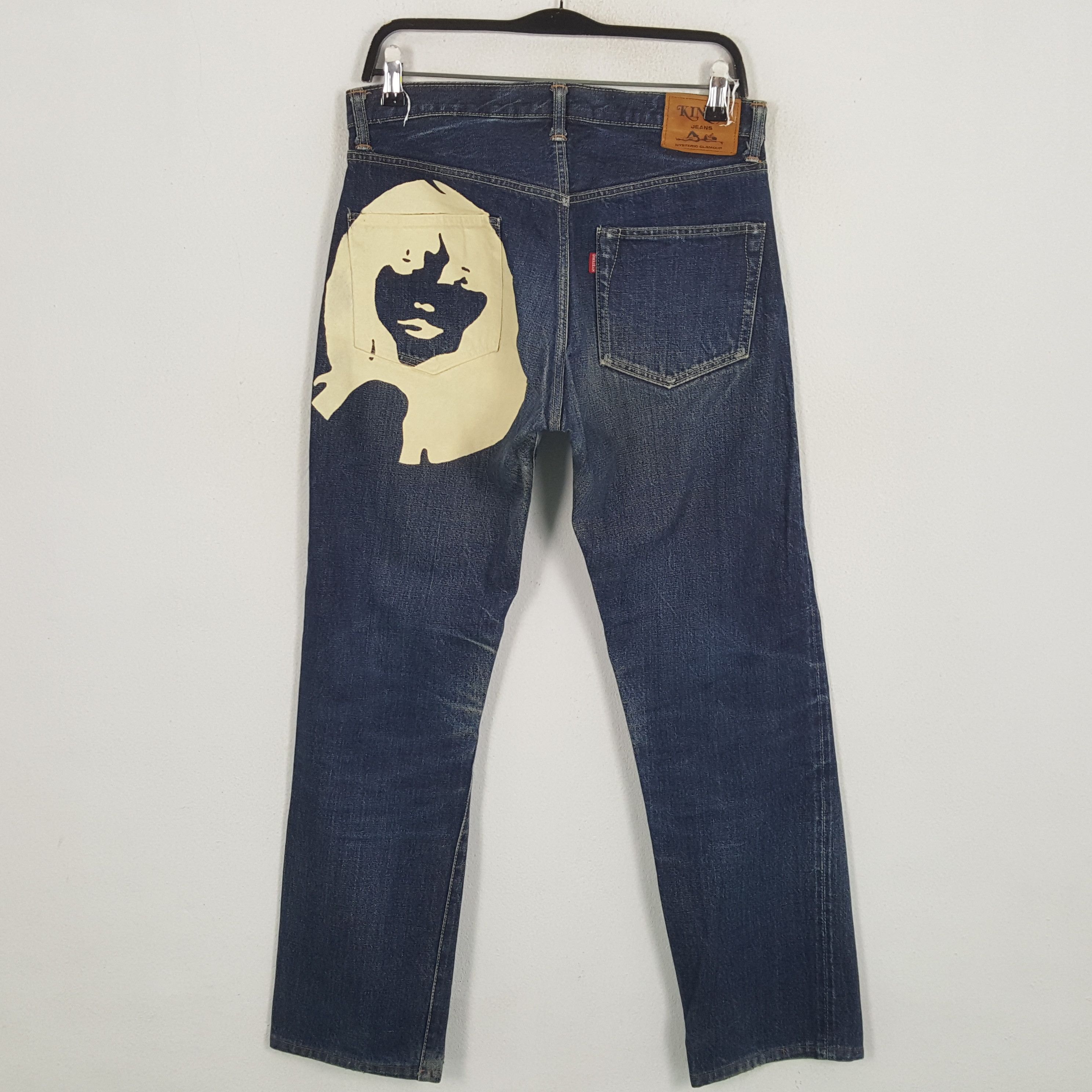 Hysteric Glamour × Japanese Brand × Vintage HYSTERIC GLAMOUR Japanese Brand Custom Art Style Jeans Size US 31 - 1 Thumbnail