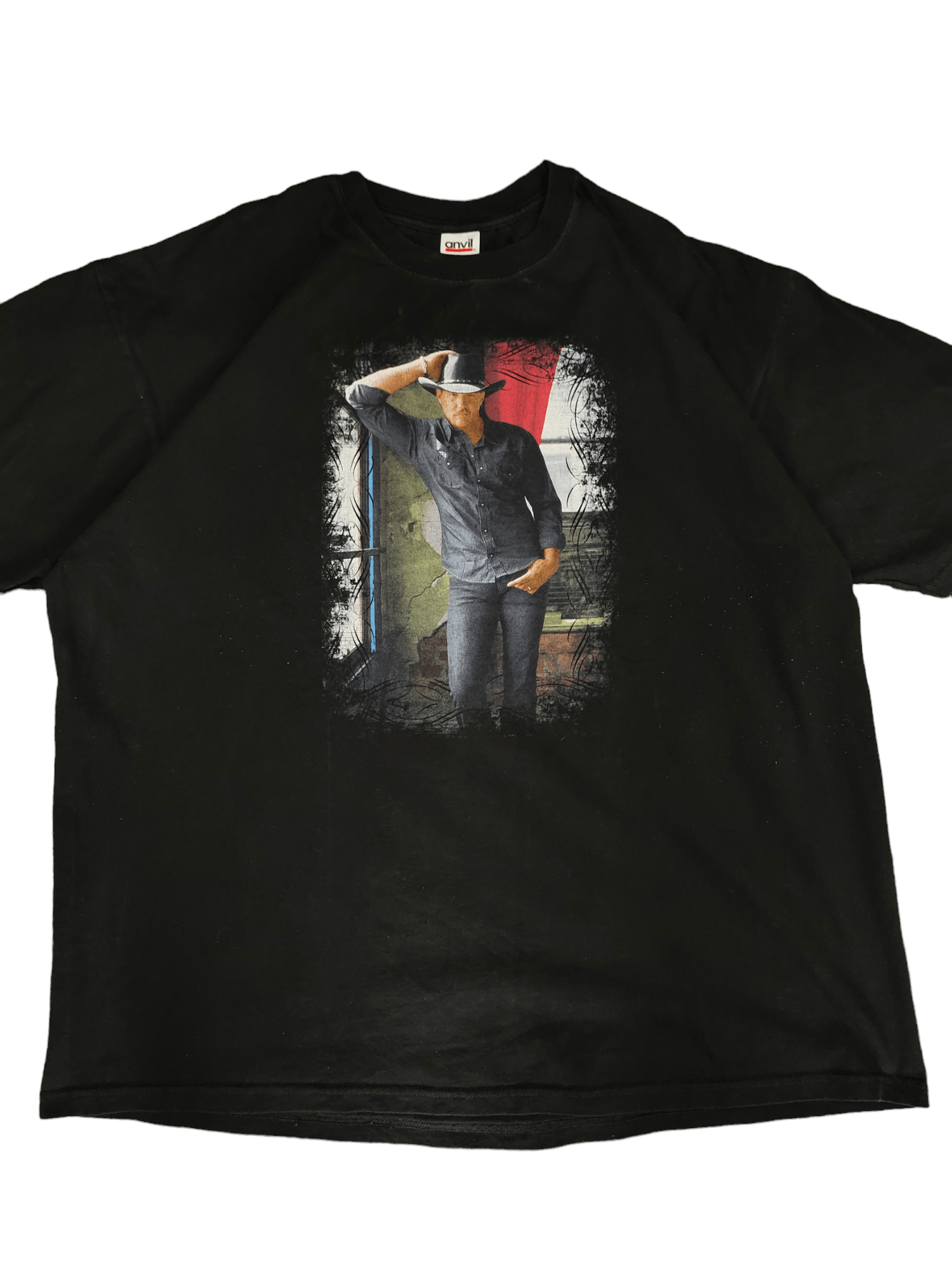 Band Tees Vintage 00s Trace Adkins American Man Tour 2008 T-Shirt Y2k Size US XXL / EU 58 / 5 - 1 Thumbnail