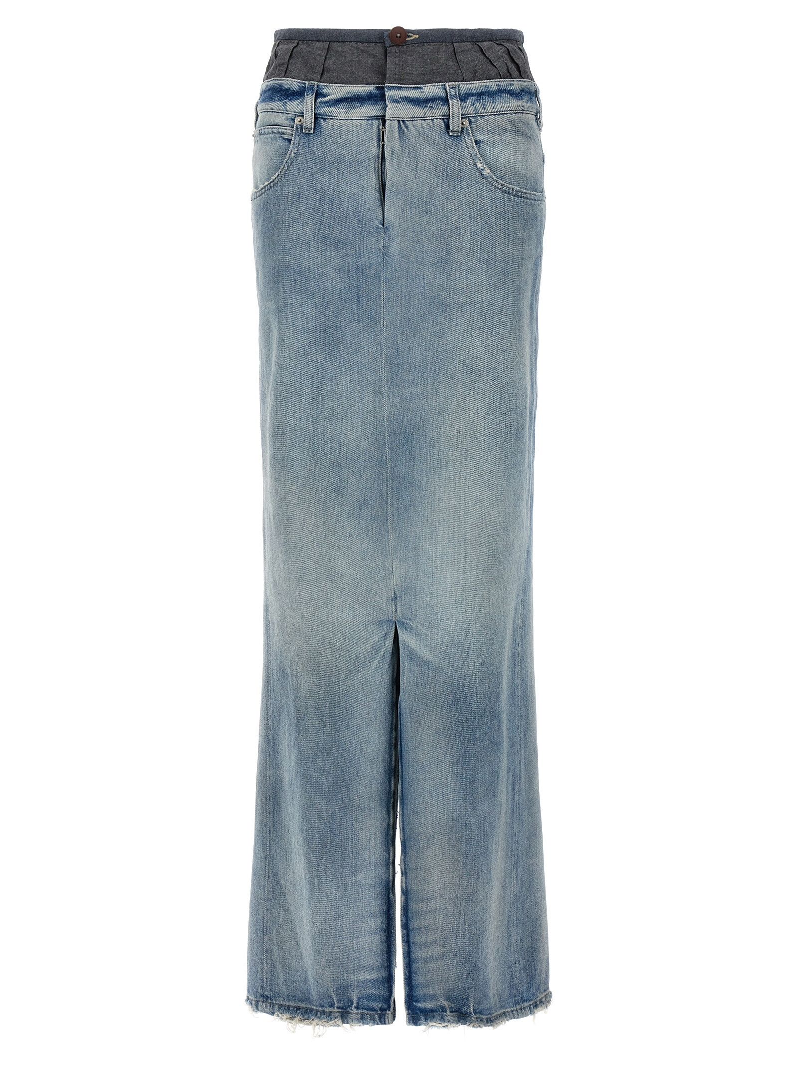 Maison Margiela Slits Denim Skirt Size 25" / US 0 / IT 36 - 1 Thumbnail