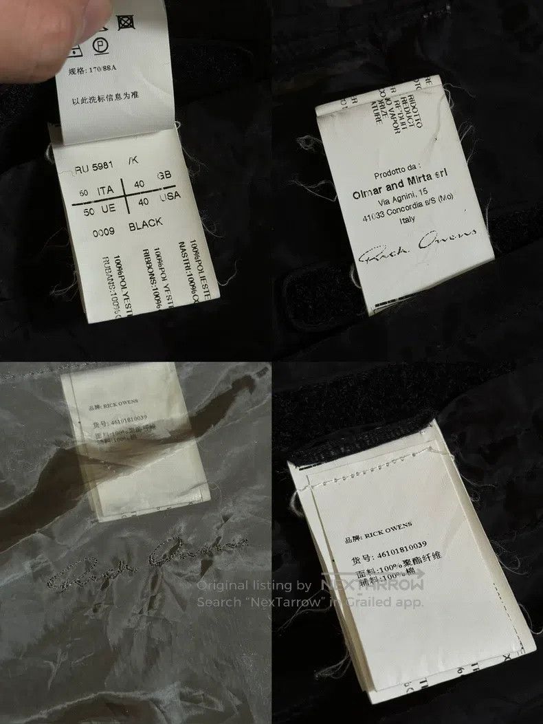Rick Owens Rick Owens 13ss see-through webbing fishtail coat Size US M / EU 48-50 / 2 - 9 Thumbnail