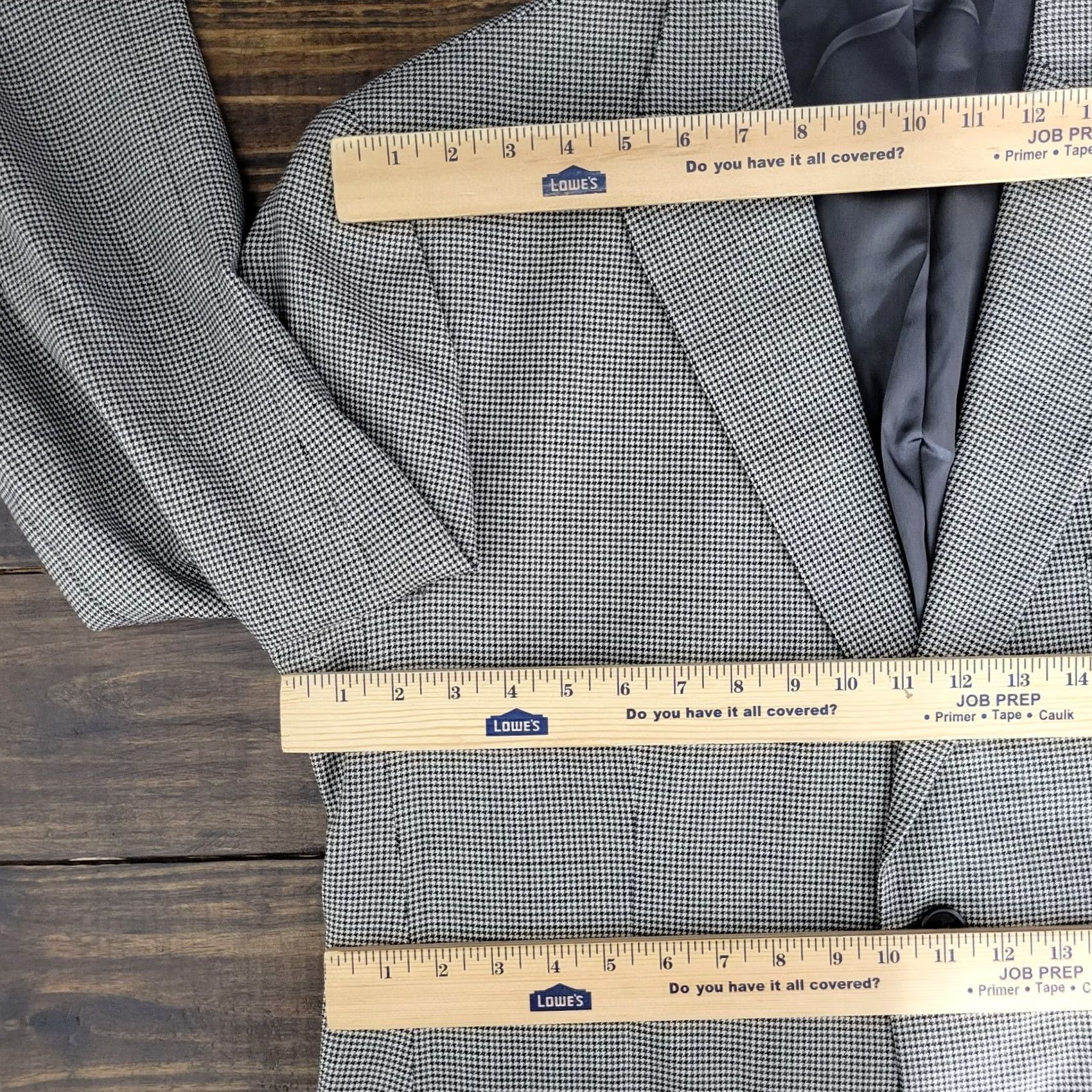 Stafford Stafford Sport Coat Blazer Mens 44L Wool Multi Color Houndstooth Two Button Size 44R - 2 Thumbnail