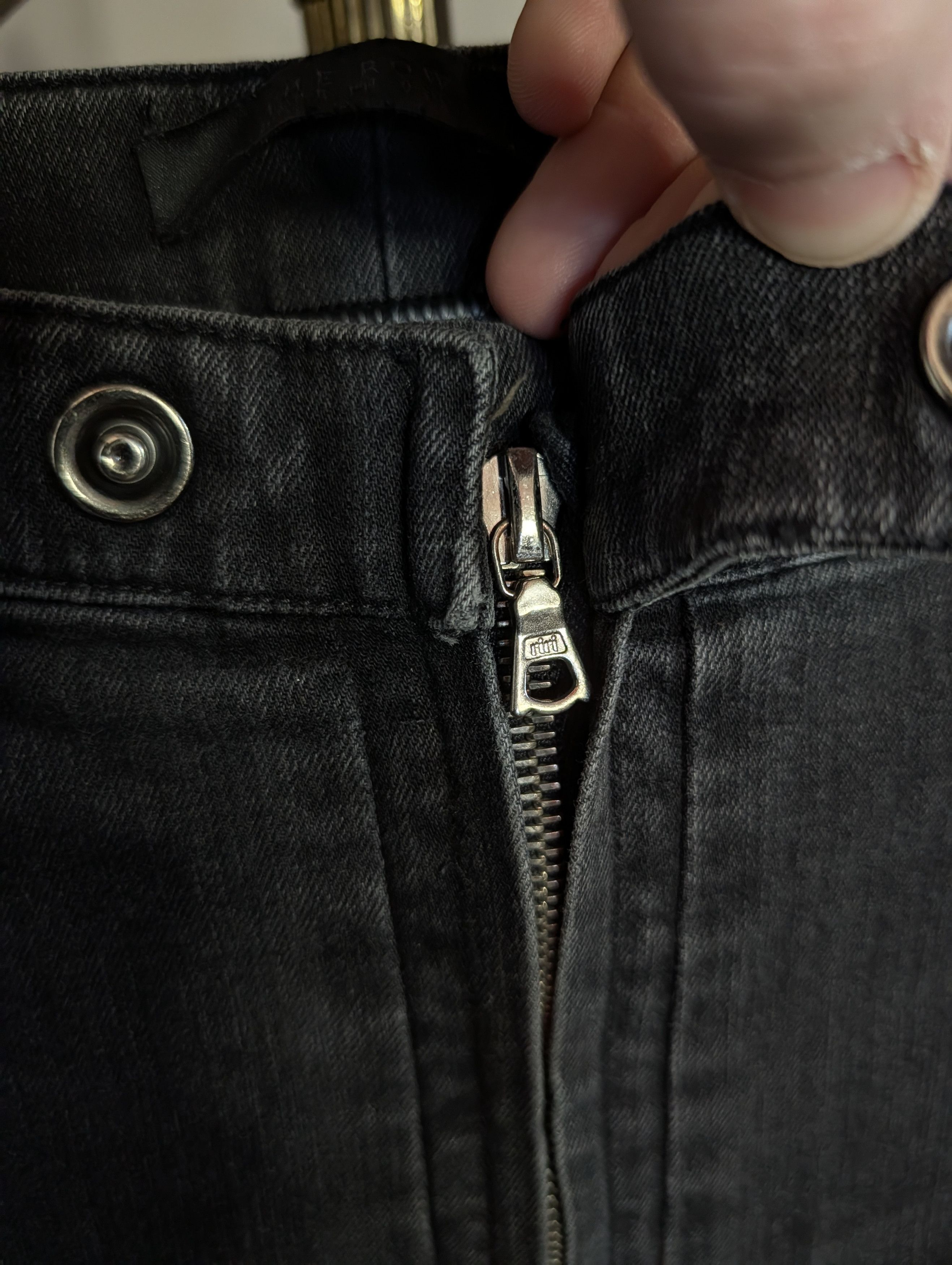 The Row Visible zipper zigzag stitch flare zip ankle denim jeans Size 28" / US 6 / IT 42 - 4 Thumbnail