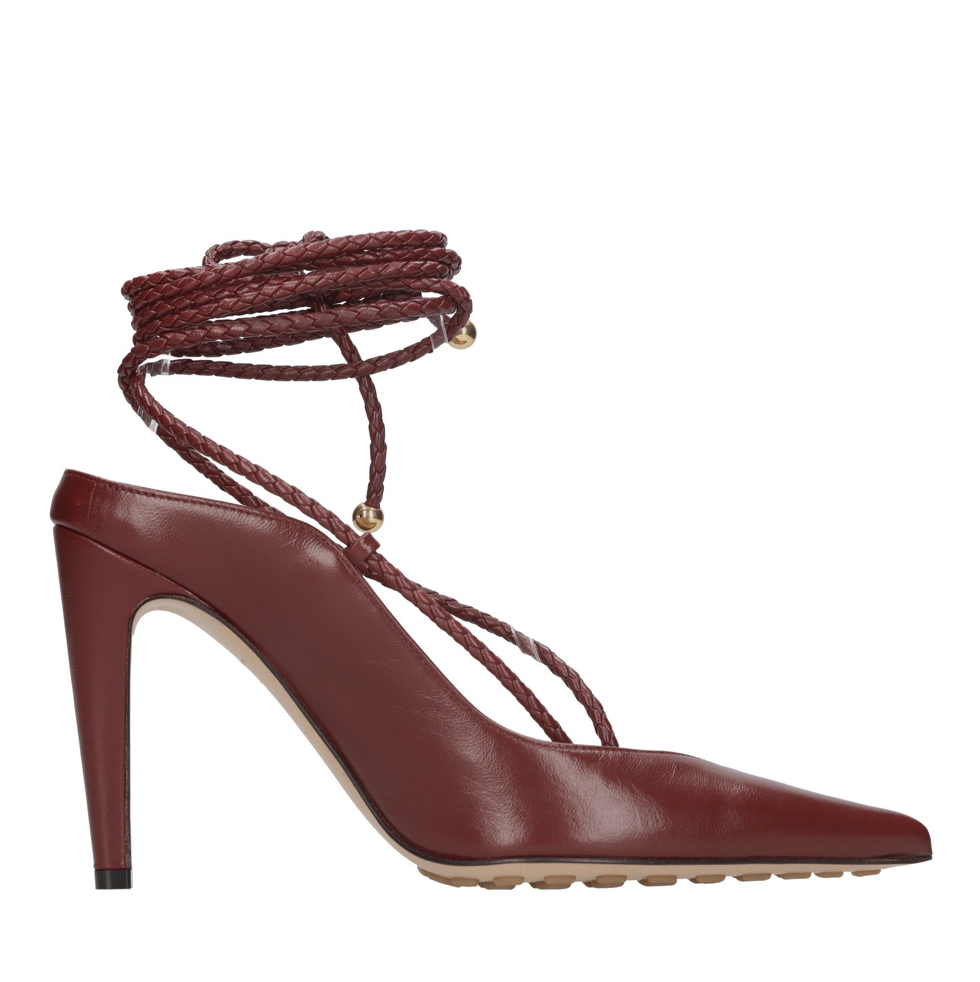 Bottega Veneta o1n1vont0924 Spritz Strap Pumps in Bordeaux Size US 9 / IT 39 - 1 Thumbnail
