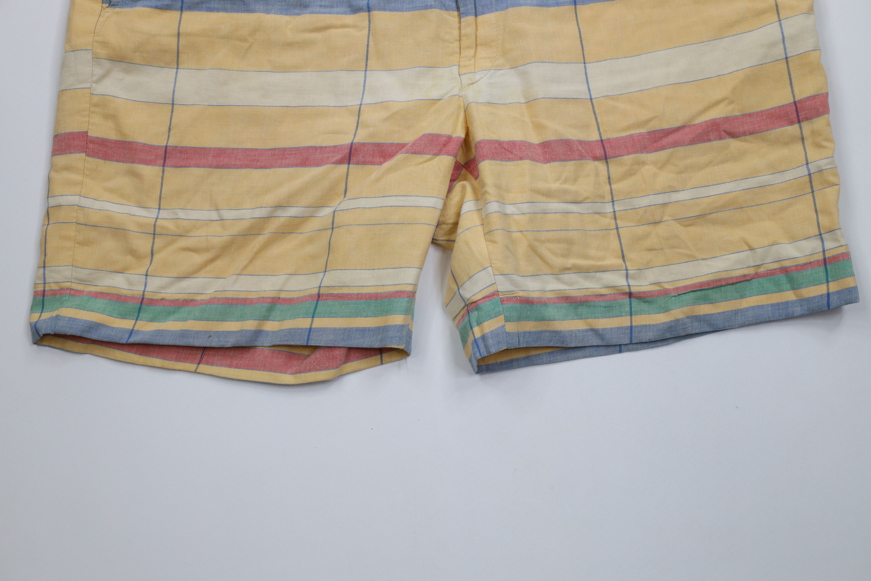 Vintage Vintage 70s Streetwear Rainbow Striped Above Knee Shorts USA Size US 40 / EU 56 - 4 Thumbnail