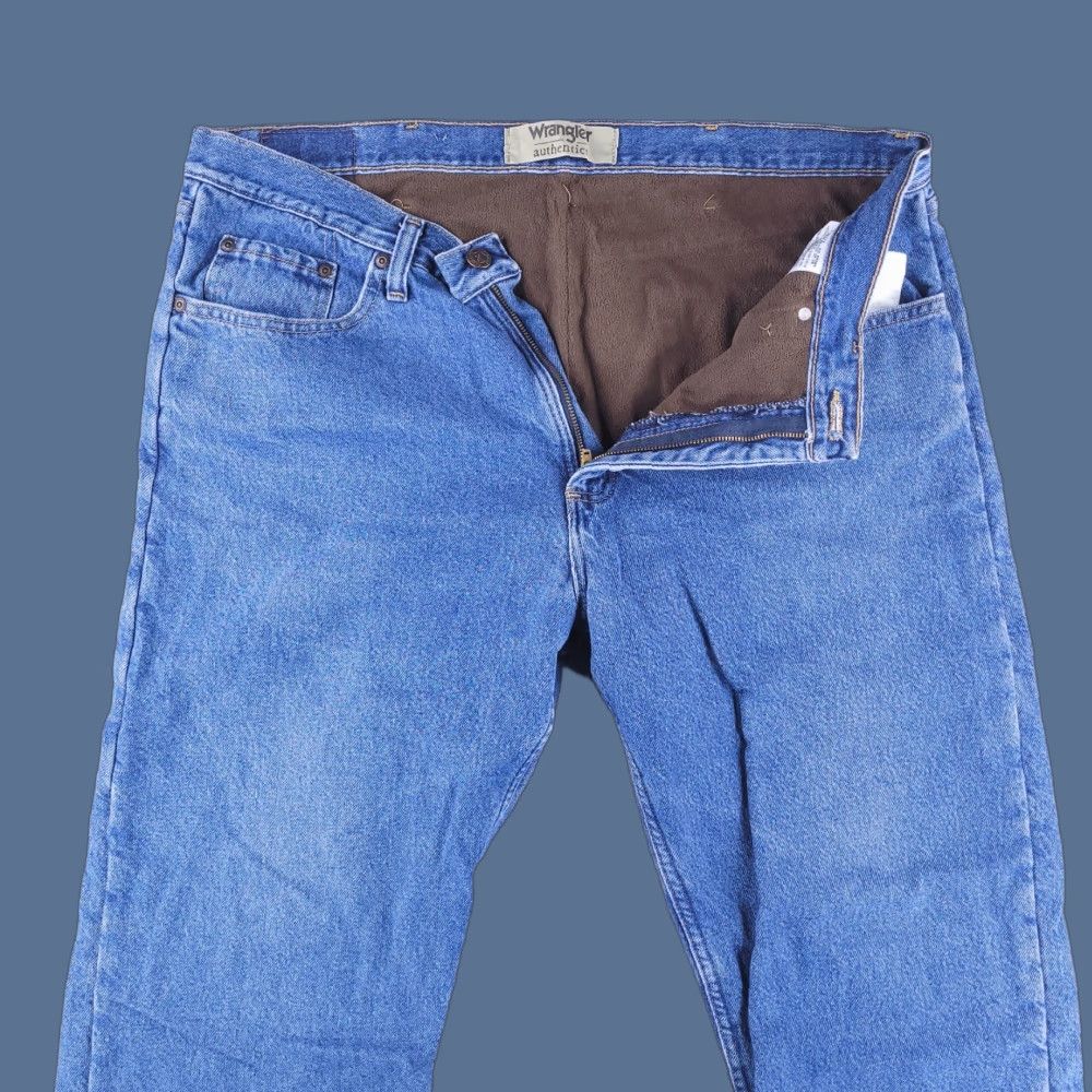 Wrangler Wrangler Jeans Mens 38x31 Blue Sherpa Fleece Lined Warm Work Outdoor Camp Jeans Regular Mens 38 Blue 90s? Size US 38 / EU 54 - 1 Thumbnail