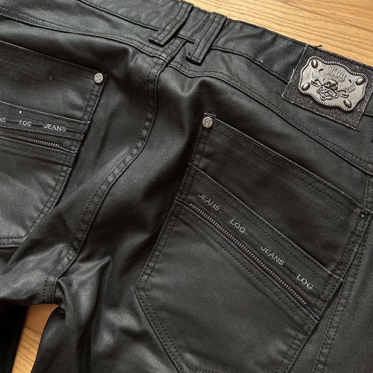 If Six Was Nine × Japanese Brand × Le Grande Bleu (L.G.B.) Vintage black japanese waxed denim with zippers Size US 36 / EU 52 - 10 Thumbnail