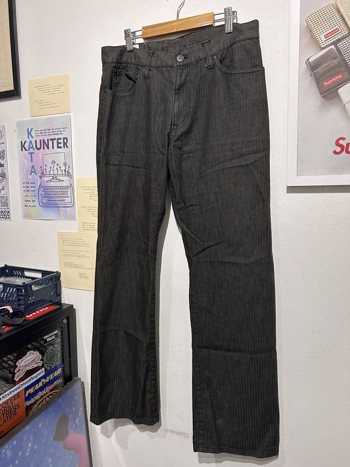 Takeo Kikuchi AVABT GARDE Takeo Kikuchi Jeans black green Tokyo Japan Size US 32 / EU 48 - 7 Thumbnail