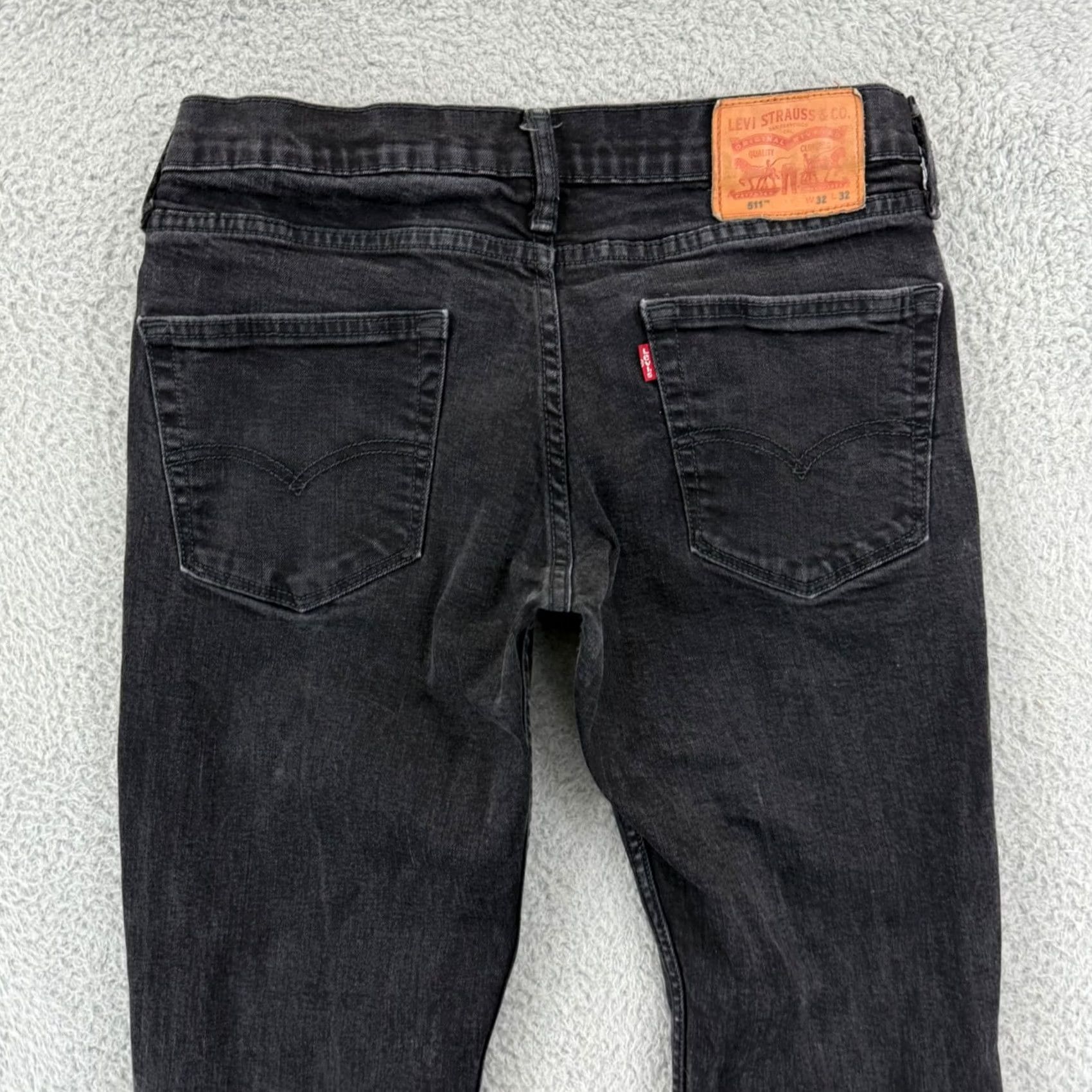 Levi's Levi’s 511 Jeans Men 32x30 Black Straight Stretch Den​im Pocket Cotton Size US 32 / EU 48 - 7 Thumbnail