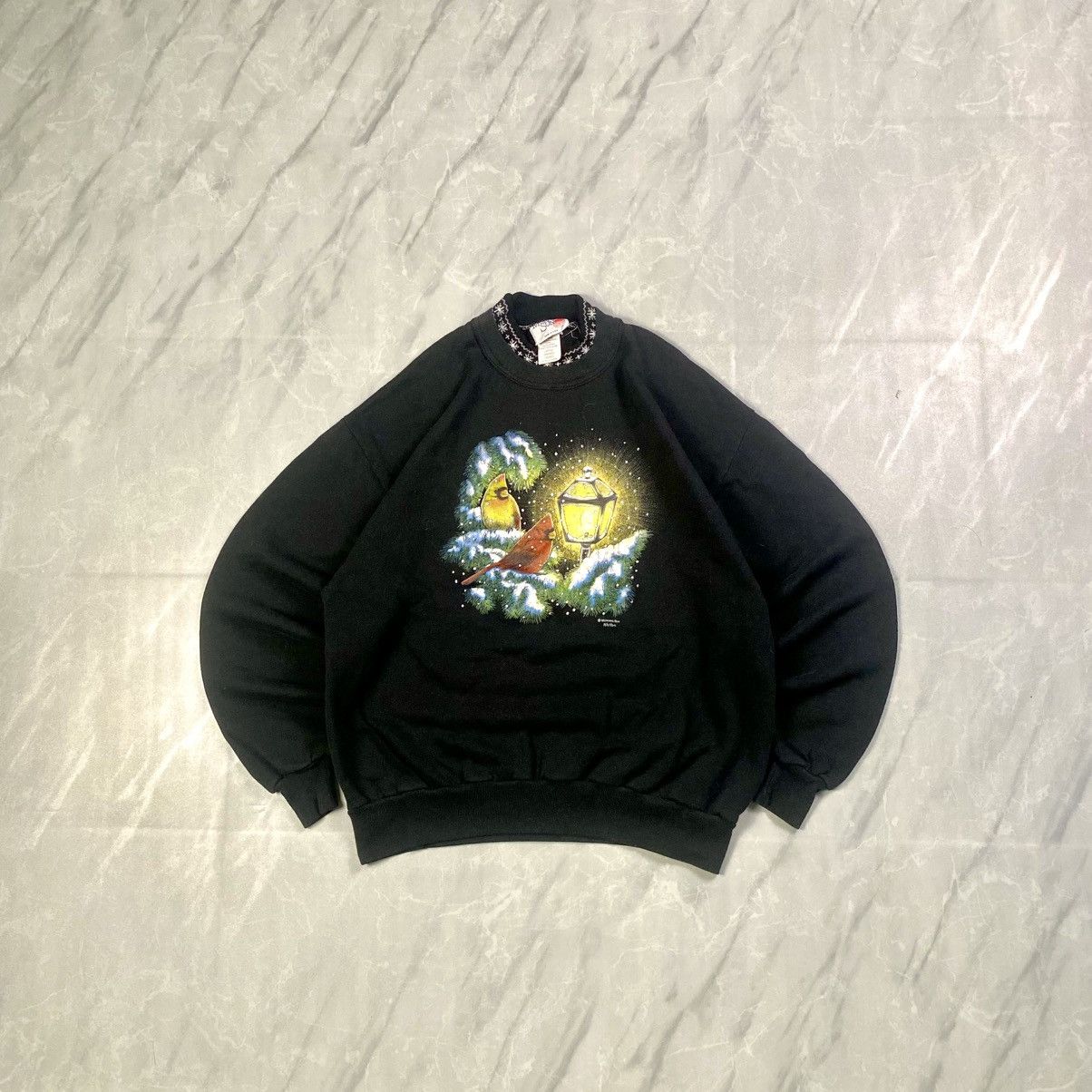 Art Comes First Vintage 90s Morning Sun Habitat Graphic Crewneck Size US L / EU 52-54 / 3 - 1 Thumbnail