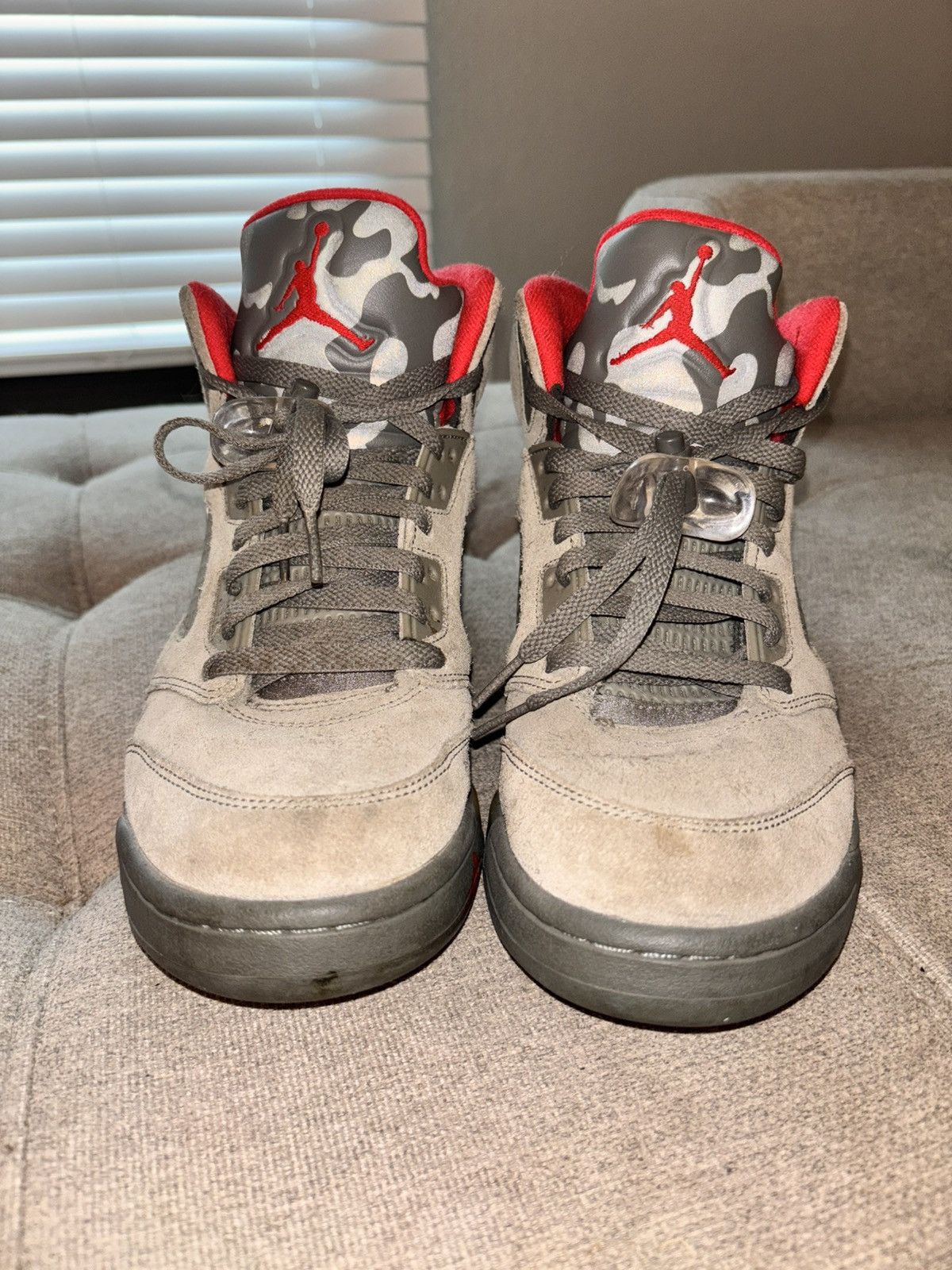 Nike Air Jordan 5 Retro P51 Camo Size US 9.5 / EU 42-43 - 2 Thumbnail
