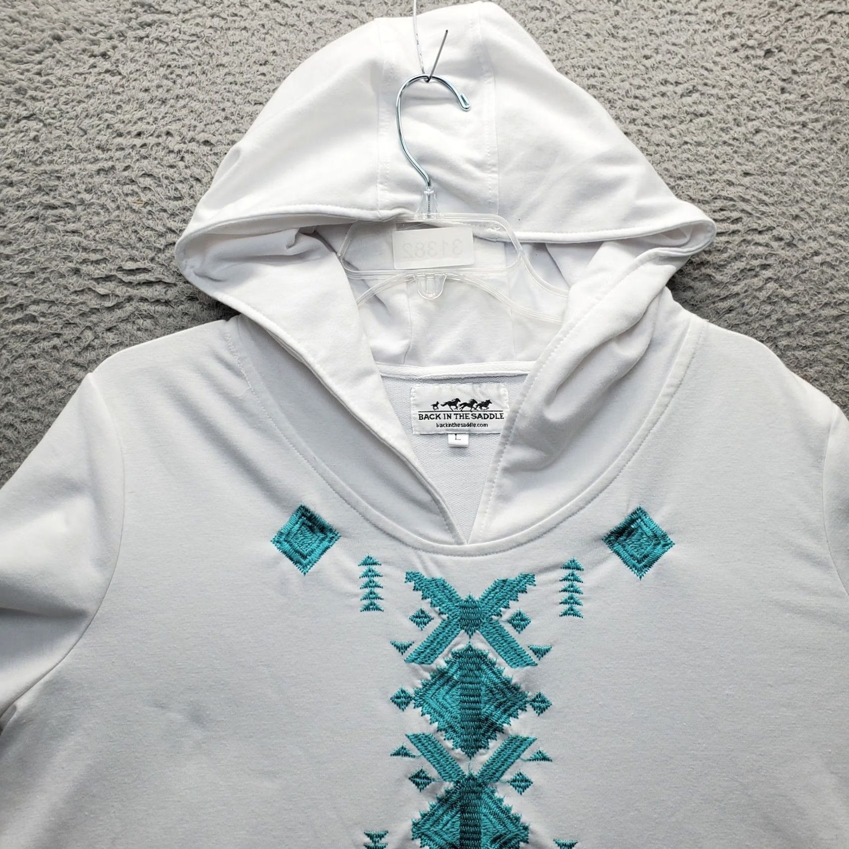 KangaROOS Back in the Saddle Hoodie Womens L White Long Sleeve Stretch Kangaroo Pockets Size L / US 10 / IT 46 - 5 Thumbnail
