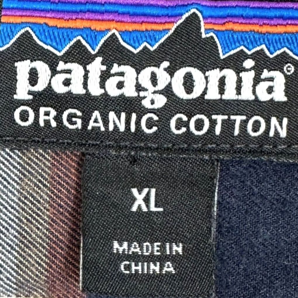 Patagonia Patagonia Shirt Mens XL Navy Orange Plaid Button Up Long Sleeve Crewneck? Size US XL / EU 56 / 4 - 4 Thumbnail