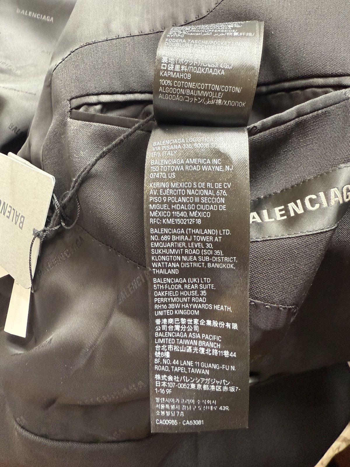 Balenciaga Balenciaga Folded Wool Jacket Size 50S - 9 Thumbnail