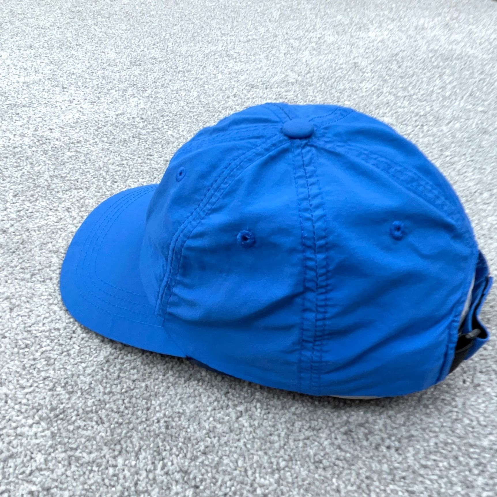 Vintage Bald Head Blues Golf Hat Cap Adjustable Strap Back Blue Lightweight Performance Wicking Size ONE SIZE - 5 Thumbnail