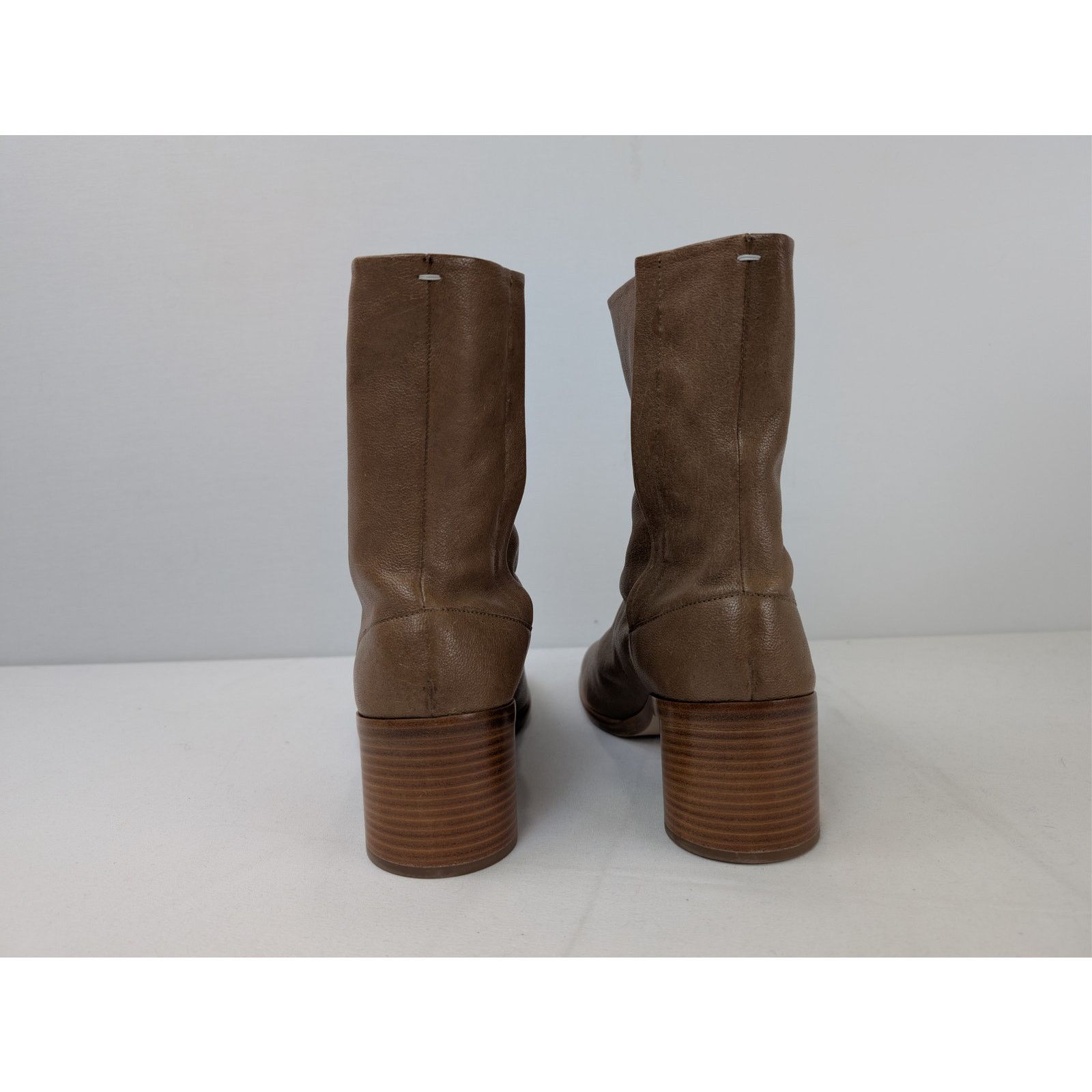 Maison Margiela o1rshd1 Tabi High Boots in Brown Size US 12 / EU 45 - 11 Thumbnail