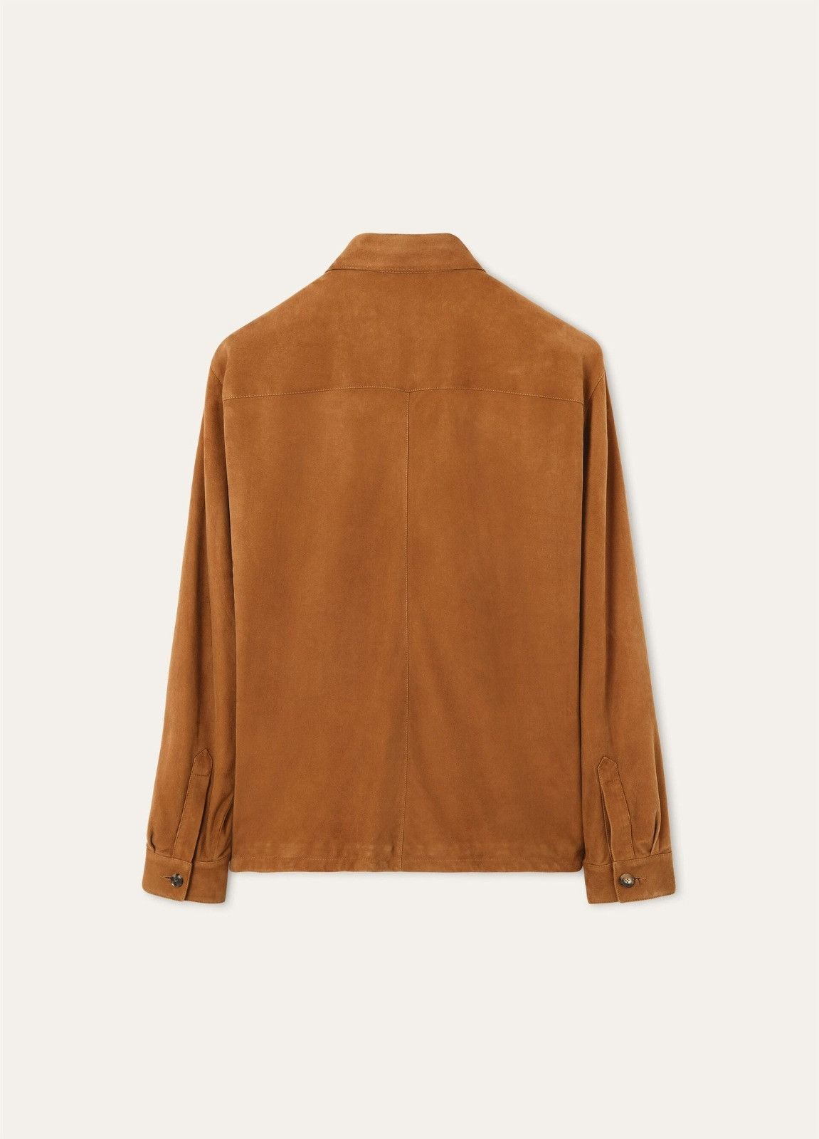 Loro Piana o1srvl11e0526 FAP3922 Lowered Suede Overshirt in Brown Size US XL / EU 56 / 4 - 2 Thumbnail